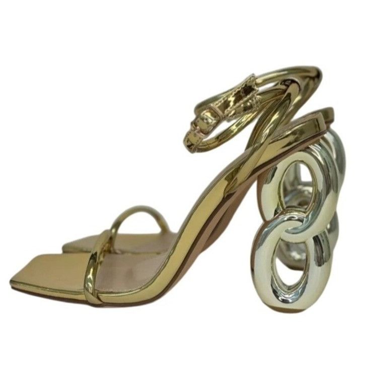 Other LILIANA / Duet-2 /Gold Metallic / Heeled Sandals / With Uni Size US 10 / IT 40 - 2 Thumbnail