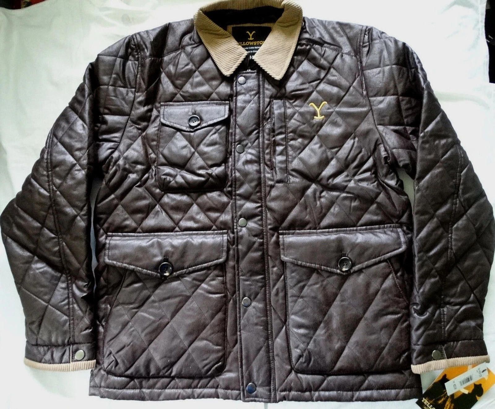 Changes Yellowstone logo Dutton Ranch Officially Brown Jacket Size US XL / EU 56 / 4 - 1 Thumbnail