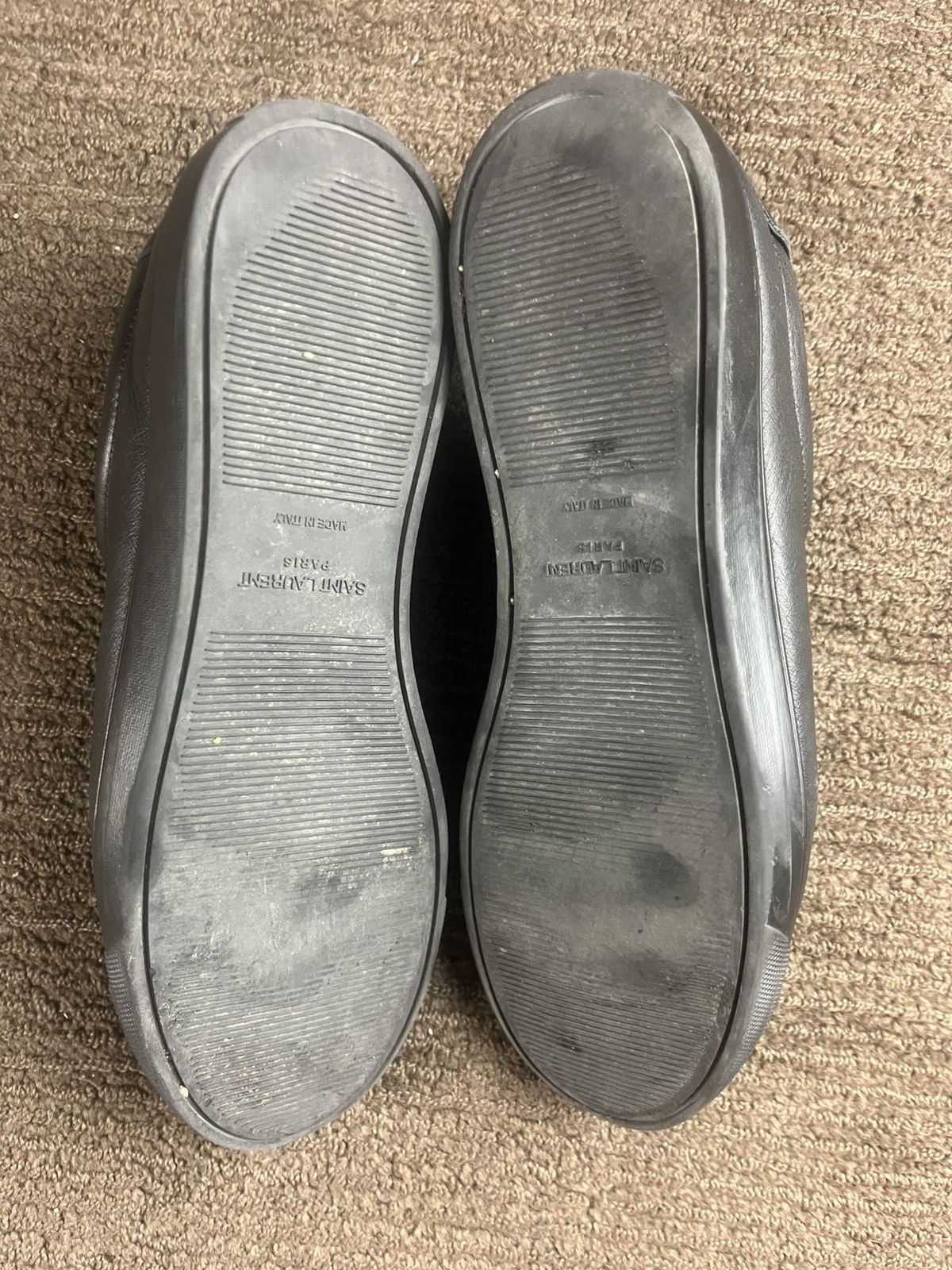 Hedi Slimane Saint laurent black leather low top sneakers Size US 9 / EU 42 - 7 Thumbnail