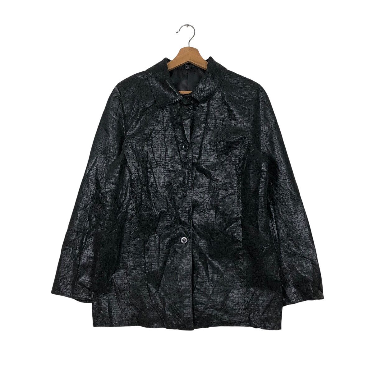 Japanese Brand 📌Vintage Biker Leather Jacket Captious Person Issey Miyake Size US L / EU 52-54 / 3 - 2 Thumbnail