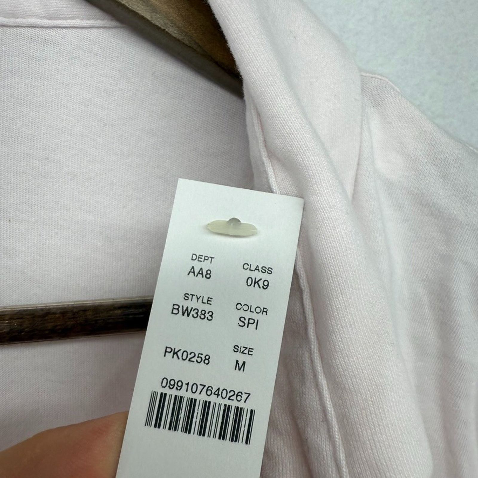 J.Crew J Crew Polo Shirt men's medium Light pink Solid Sueded NEW Size US M / EU 48-50 / 2 - 9 Thumbnail