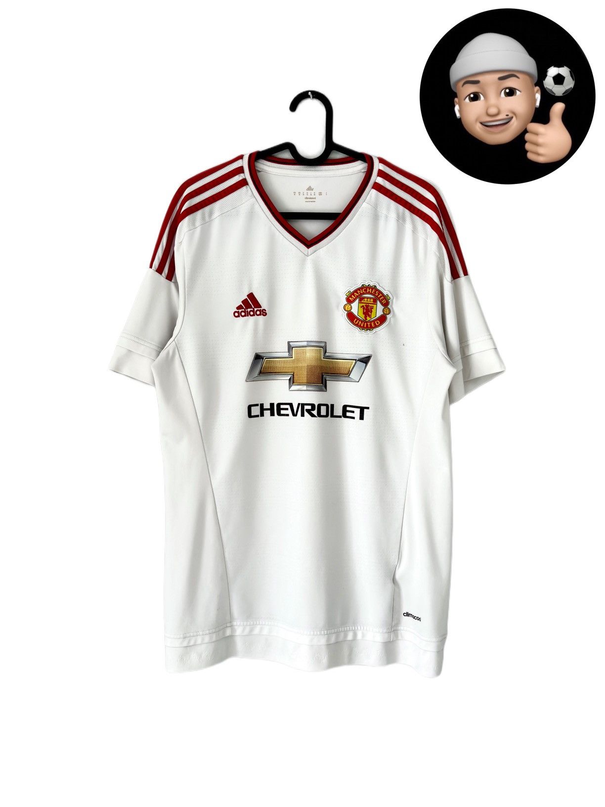 Adidas 2015 2016 Manchester United Adidas Away Kit Soccer Jersey Size US M / EU 48-50 / 2 - 1 Thumbnail