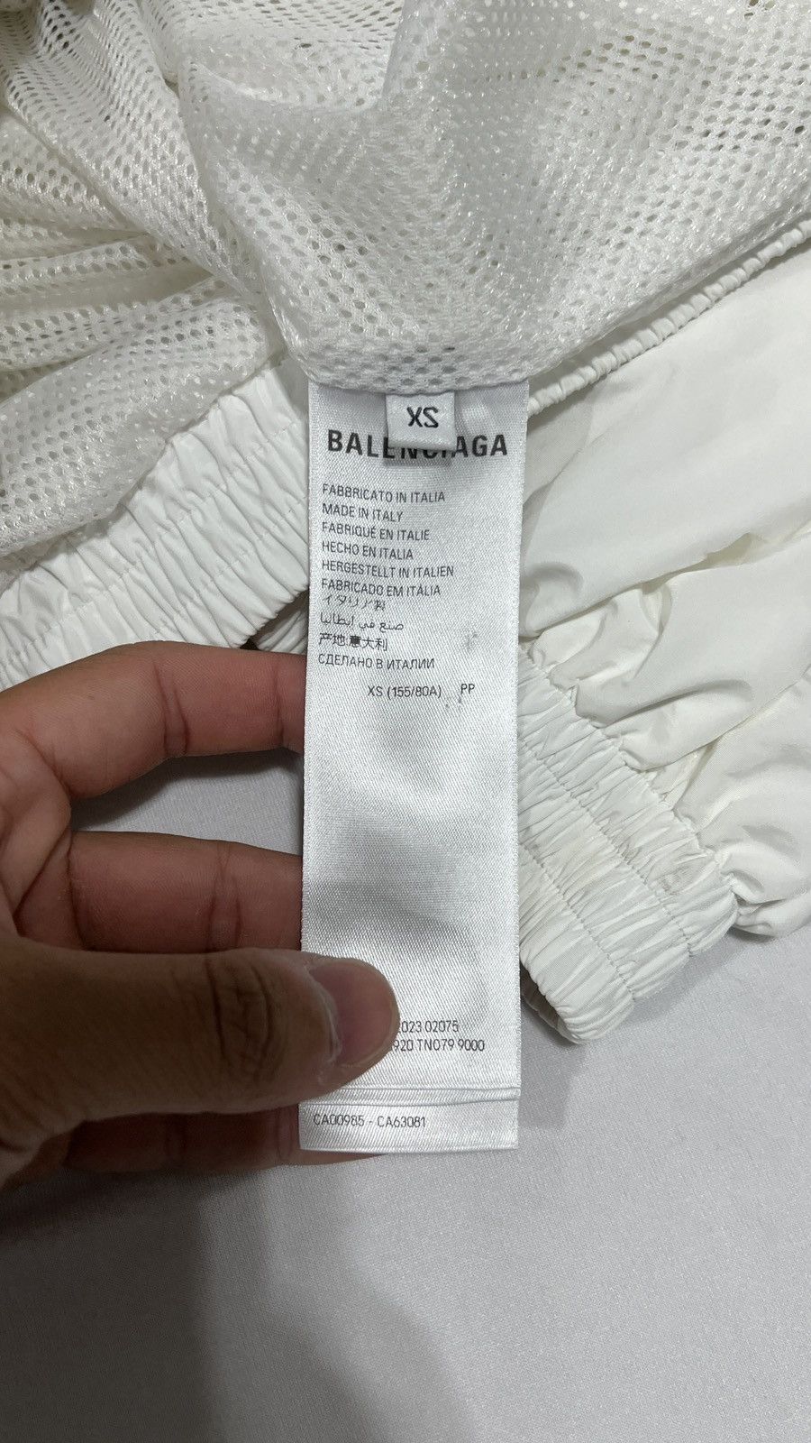Balenciaga Balenciaga White Track Jacket Side Logo Size US L / EU 52-54 / 3 - 10 Thumbnail