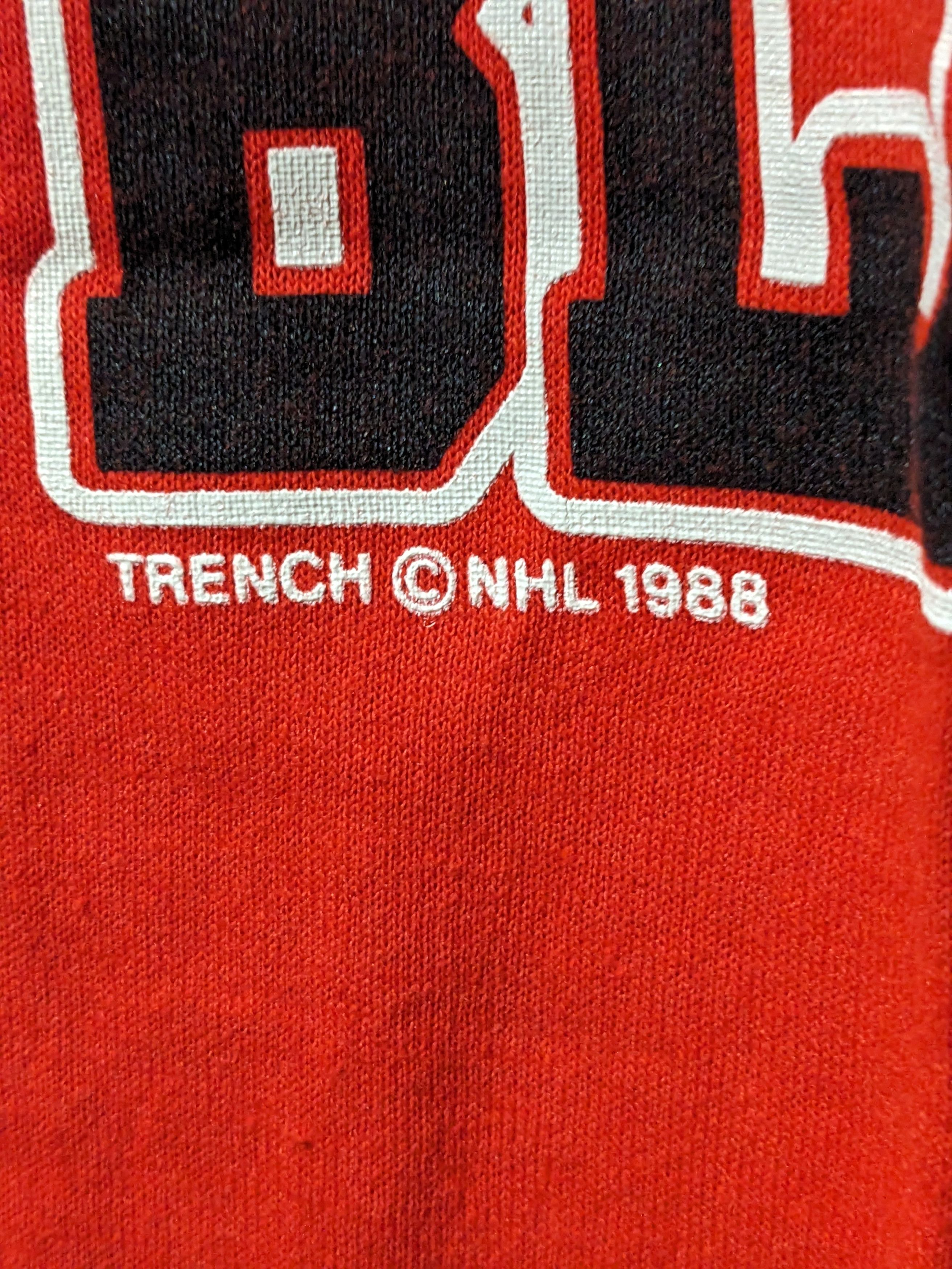 NHL × Vintage Vintage 1988 Chicago Blackhawks NHL Hockey Small T-Shirt Size US S / EU 44-46 / 1 - 3 Thumbnail