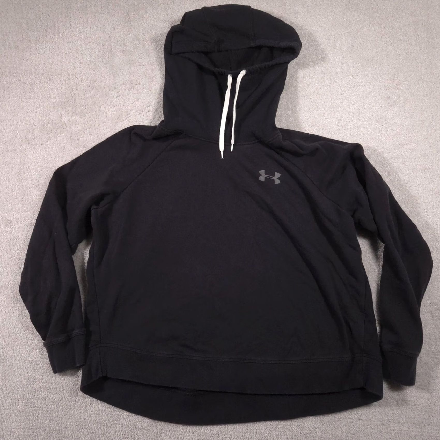 Under Armour Under Armour Hoodie Womens 2XL Black Pullover Sweatshirt Fleece Logo Athletic Hoodie Sweatshirt Size XXL / US 16-18 / IT 52-54 - 2 Thumbnail