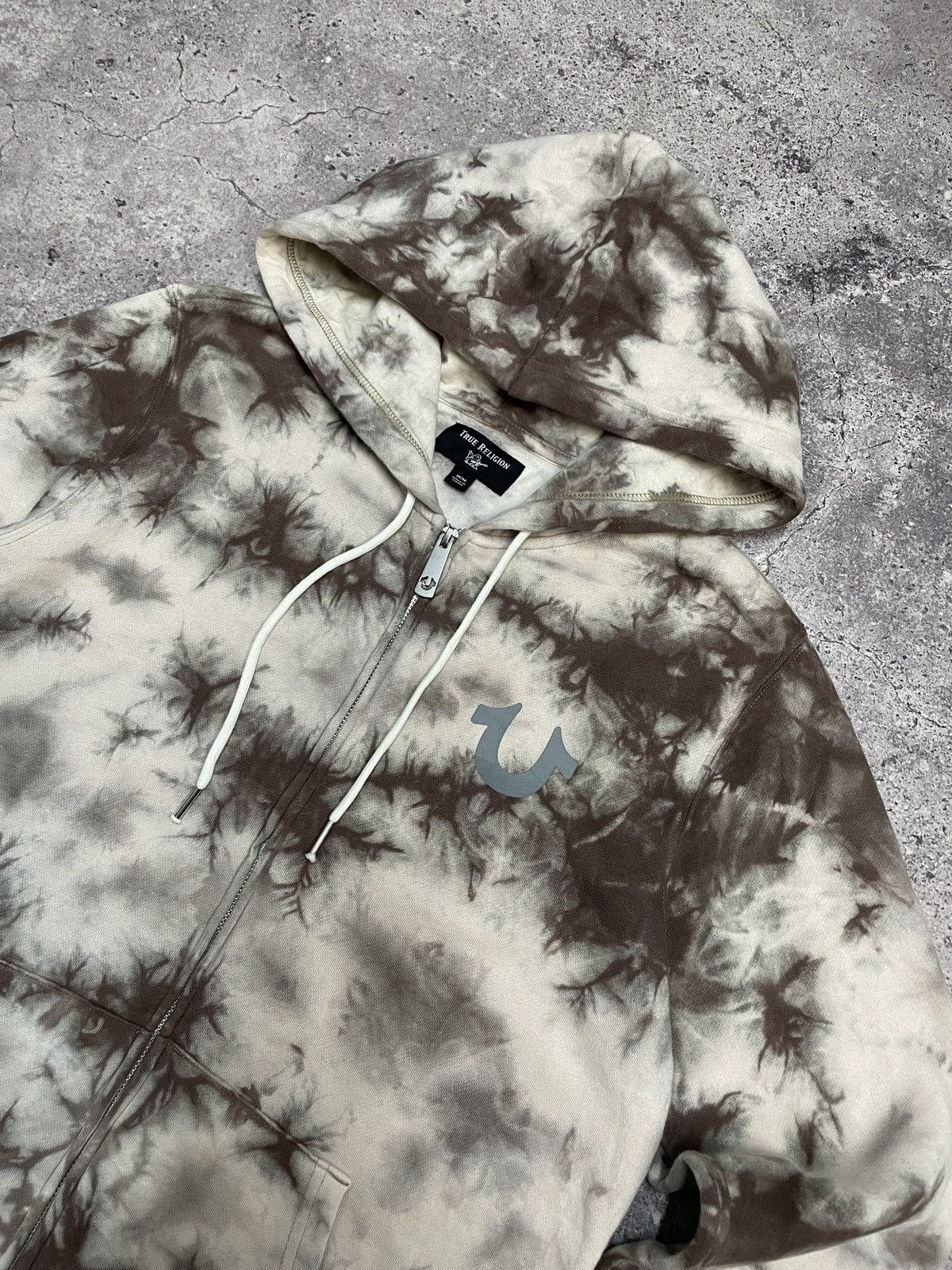 True Religion Vintage True Religion Y2K Avantgarde Tye Dye Zip Hoodie Size US M / EU 48-50 / 2 - 6 Thumbnail