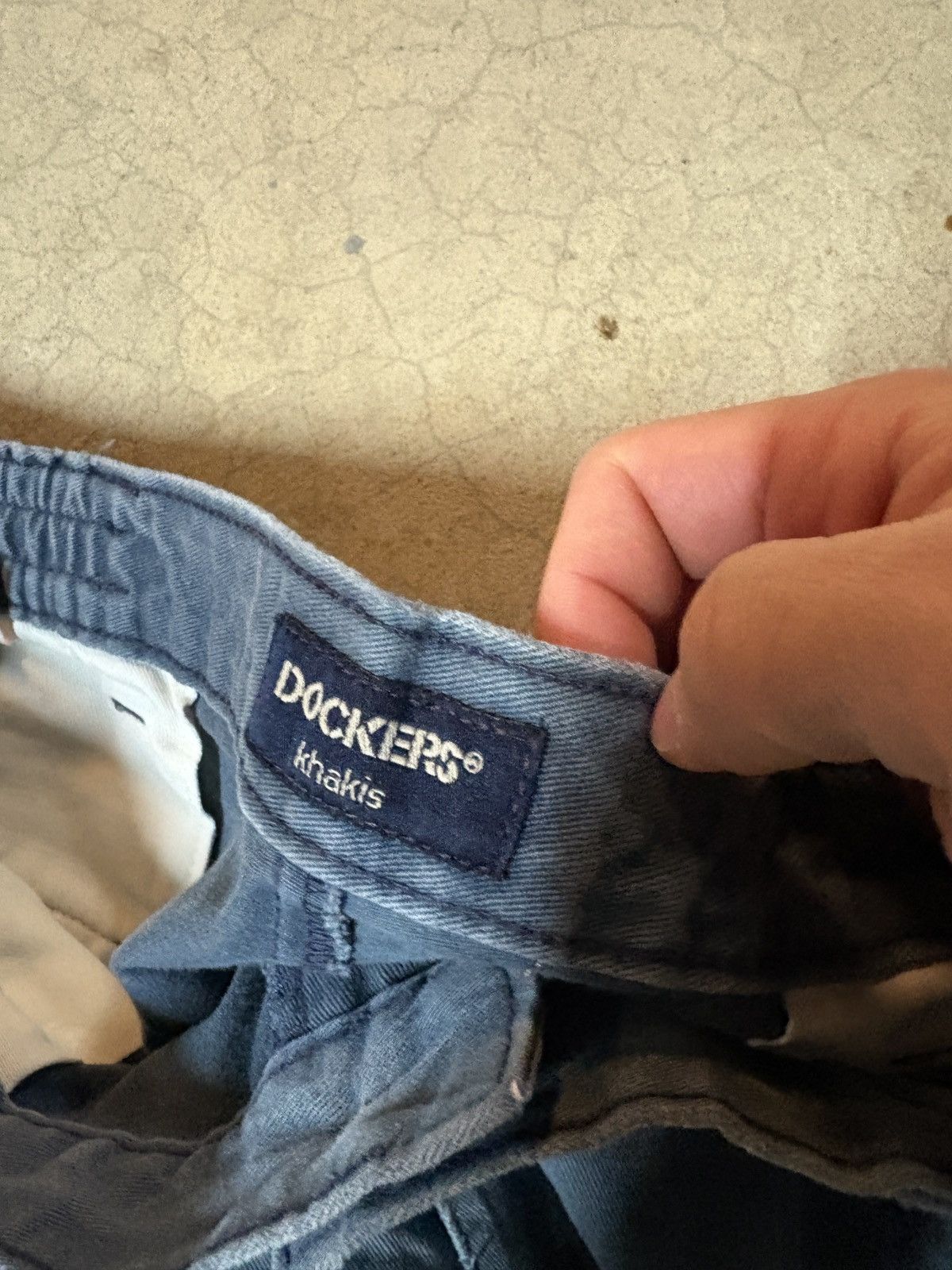 Dockers Vintage 90s Dockers Khakis Faded Blue Pants Distressed 36x29 Size US 36 / EU 52 - 6 Thumbnail
