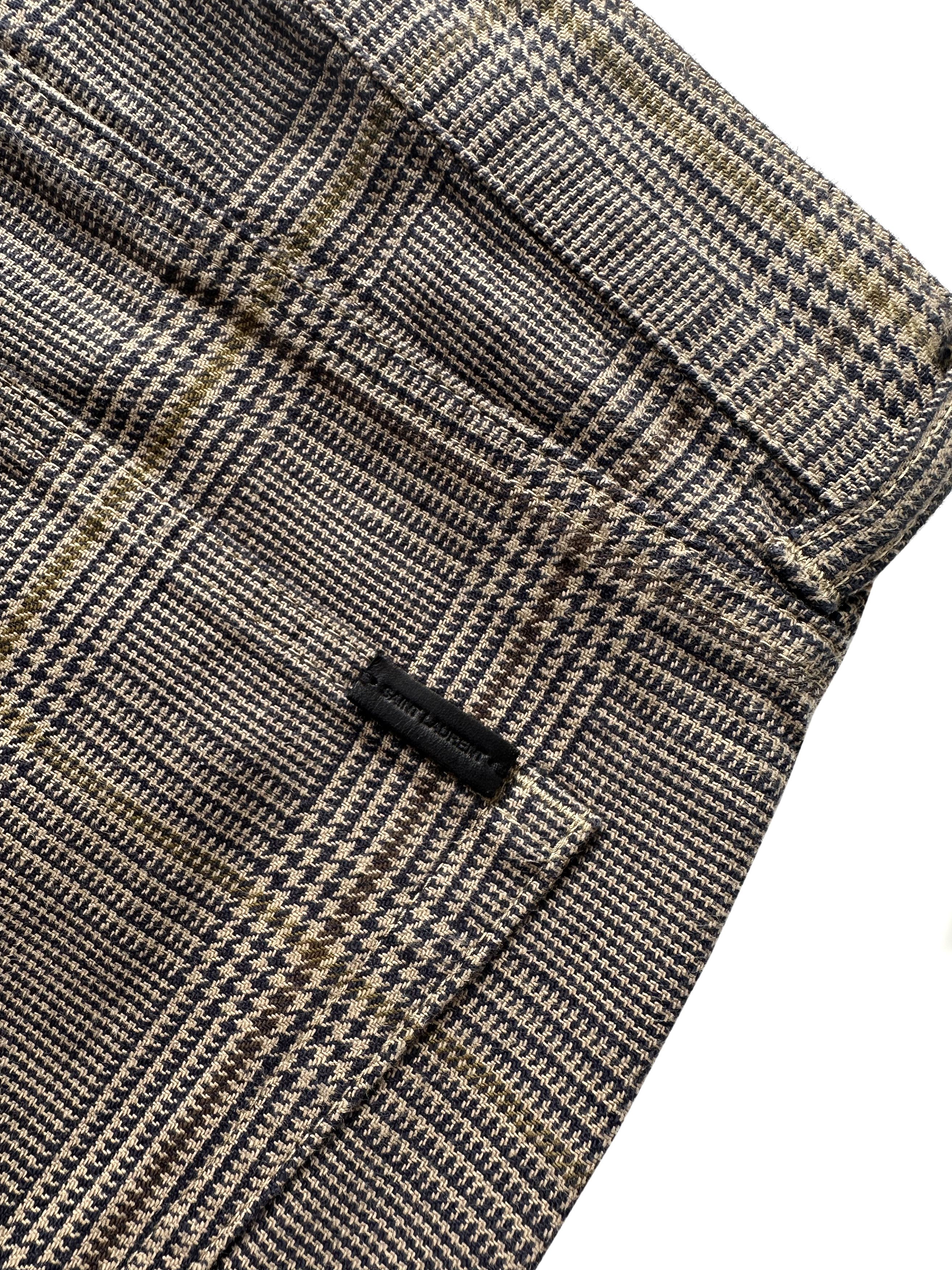 Saint Laurent Paris Saint Laurent D24 Checkered plaid pants Size US 28 / EU 44 - 4 Thumbnail