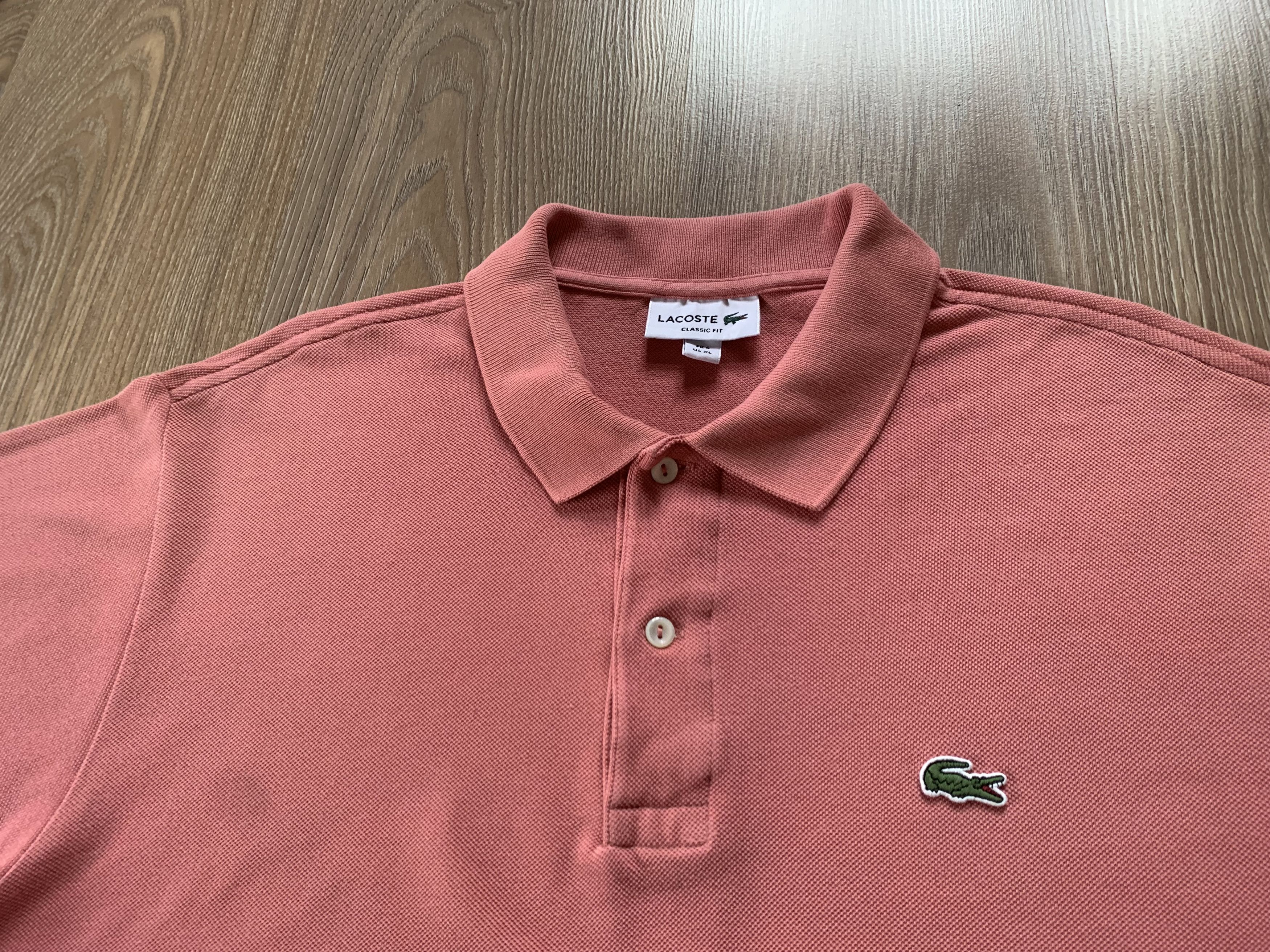 Lacoste Lacoste Regular Fit Coral Polo T Shirt Size US XL / EU 56 / 4 - 4 Thumbnail