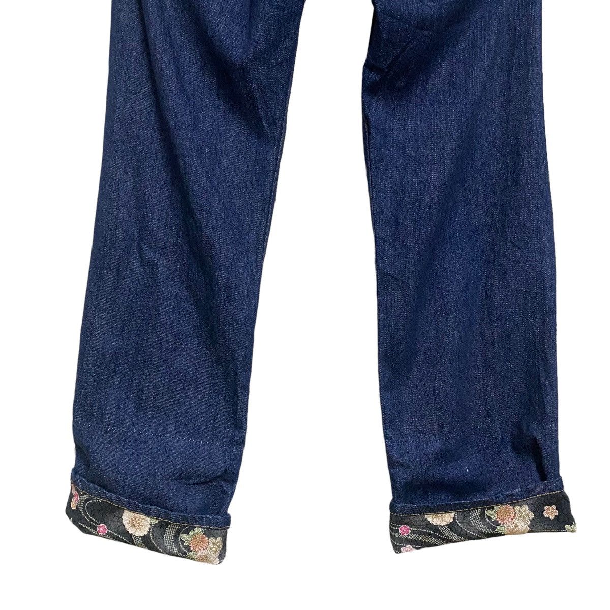 Karakuri Tamashii GUMU Denim Embroidery Multi Pocket Japan Motif Jeans Size US 34 / EU 50 - 13 Thumbnail