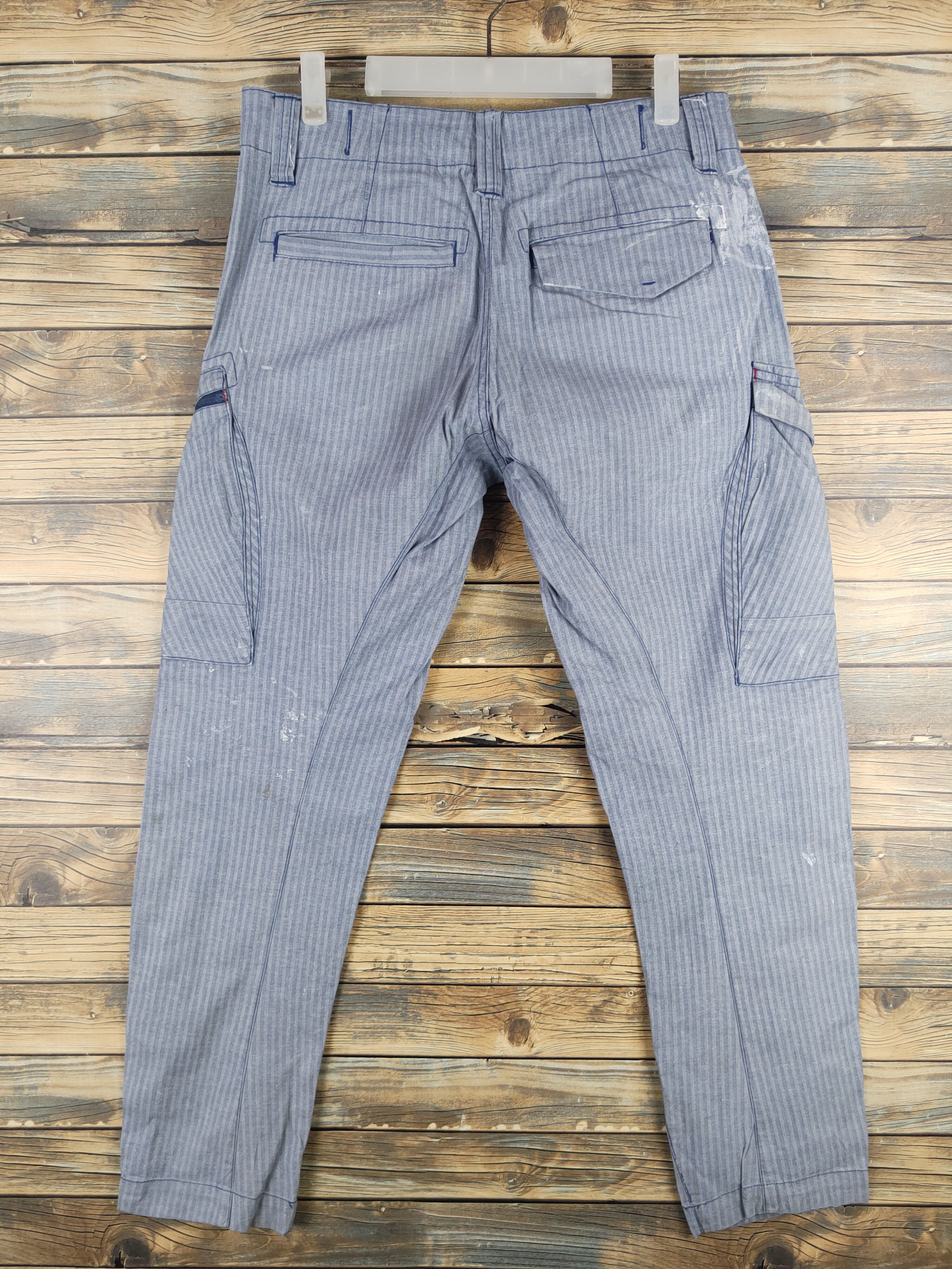 Japanese Brand DL Xebec Genba Blue Multipocket Cargo Pants #46-229T Size US 31 - 7 Thumbnail