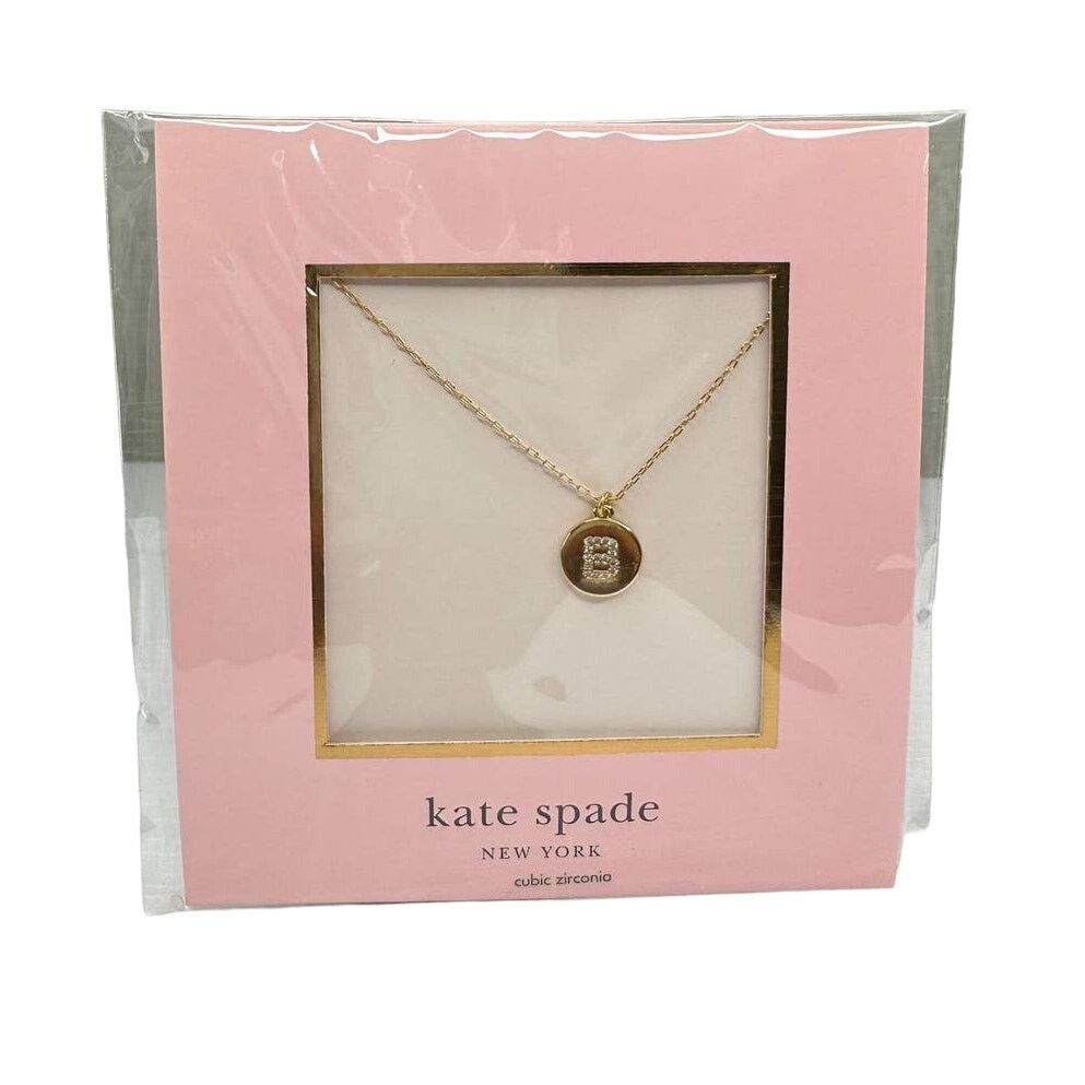 Kate Spade Kate Spade B Initial Pave Initial Mini Pendant Necklace Size ONE SIZE - 1 Thumbnail