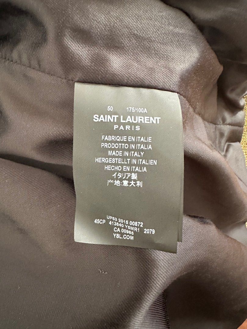 Saint Laurent Paris (NOS) SS16 SLP Surf Sound BANG Teddy Jacket Size US M / EU 48-50 / 2 - 5 Thumbnail