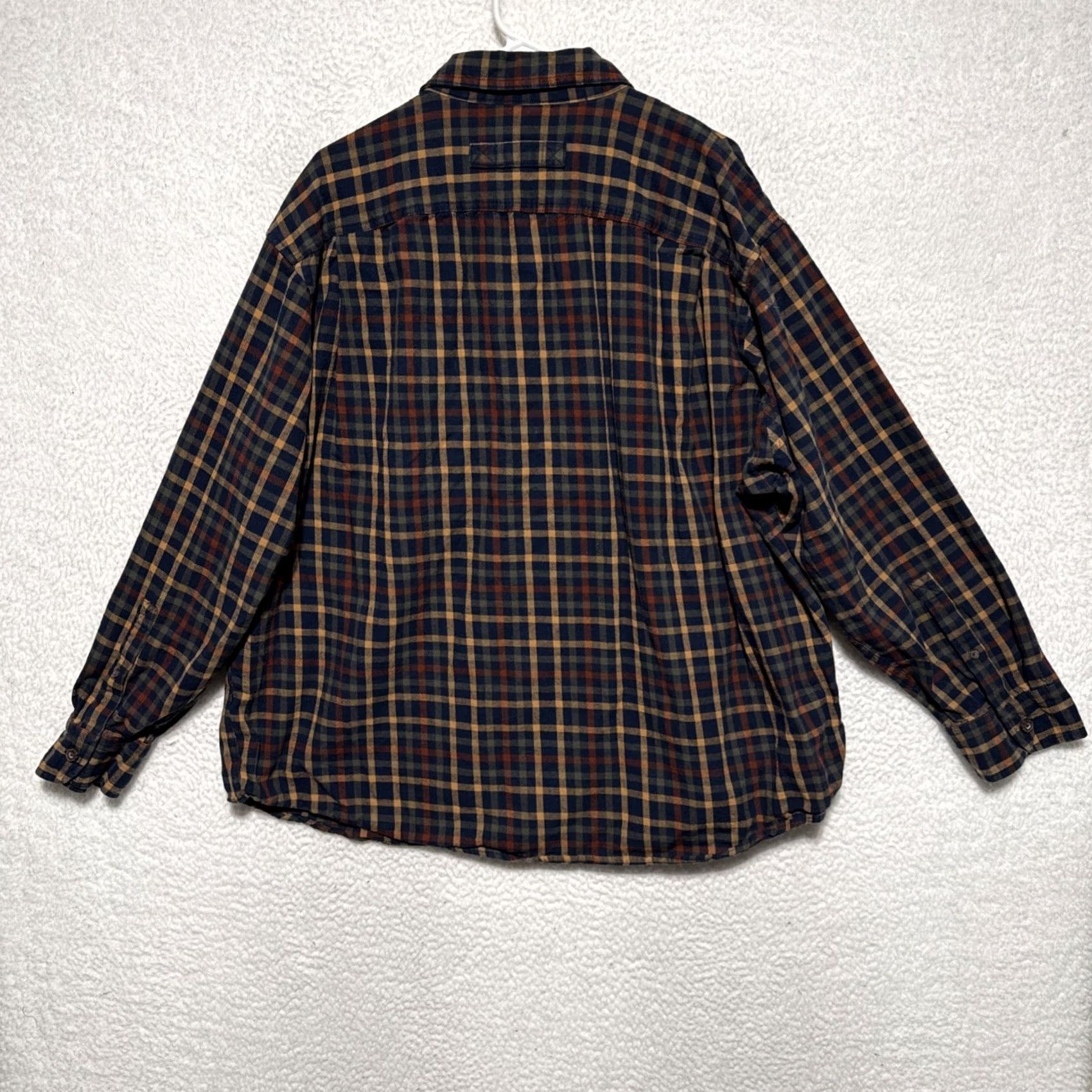 CO Duluth Trading Co Flannel Shirt Mens 3XL Blue Orange Button-Down Work Shirt plaid Long Sleeve Mens Regualr Fit Movie? Size US XXL / EU 58 / 5 - 2 Thumbnail