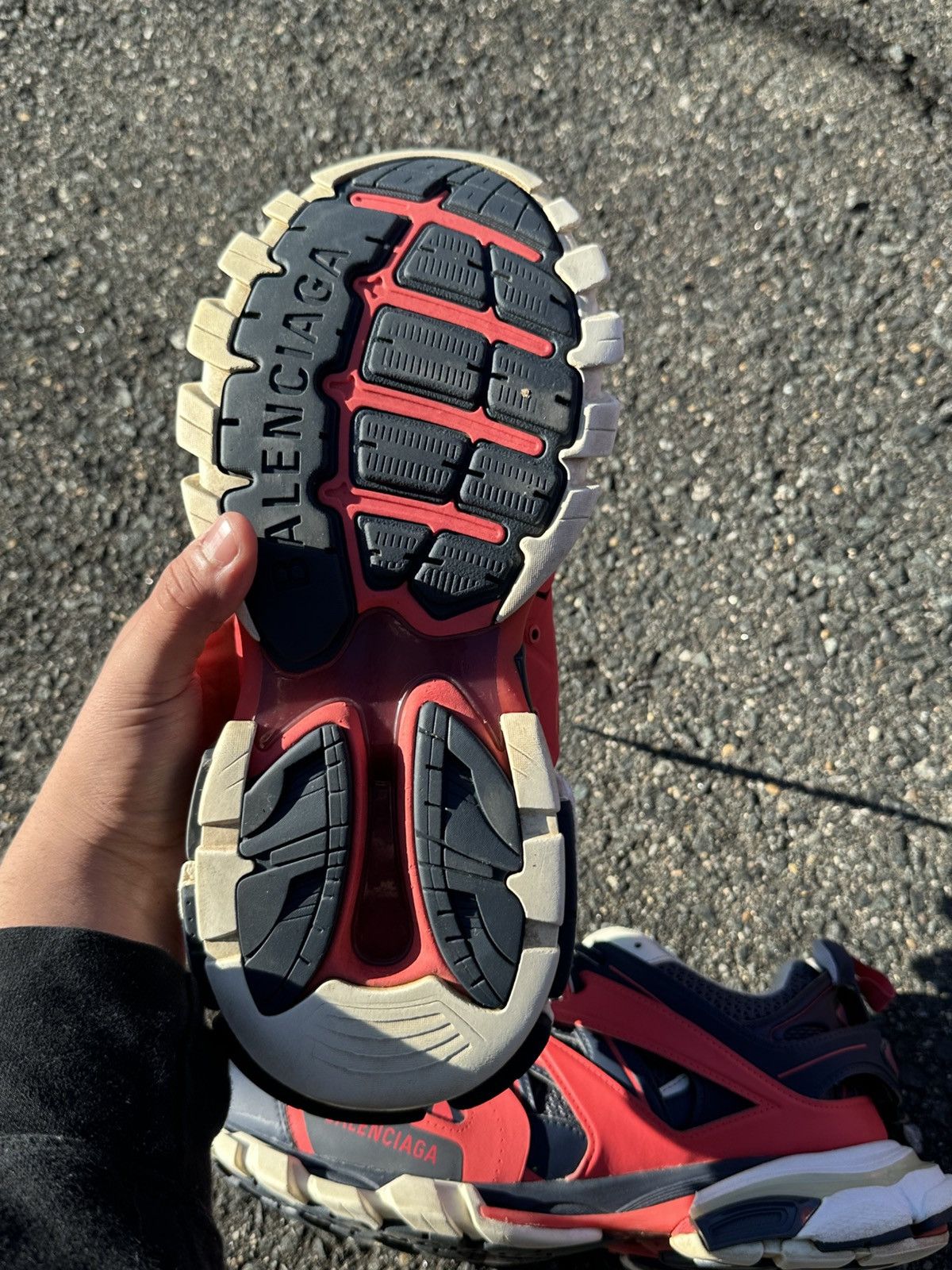 Balenciaga Balenciaga Track LED Red/White Size US 11 / EU 44 - 5 Thumbnail