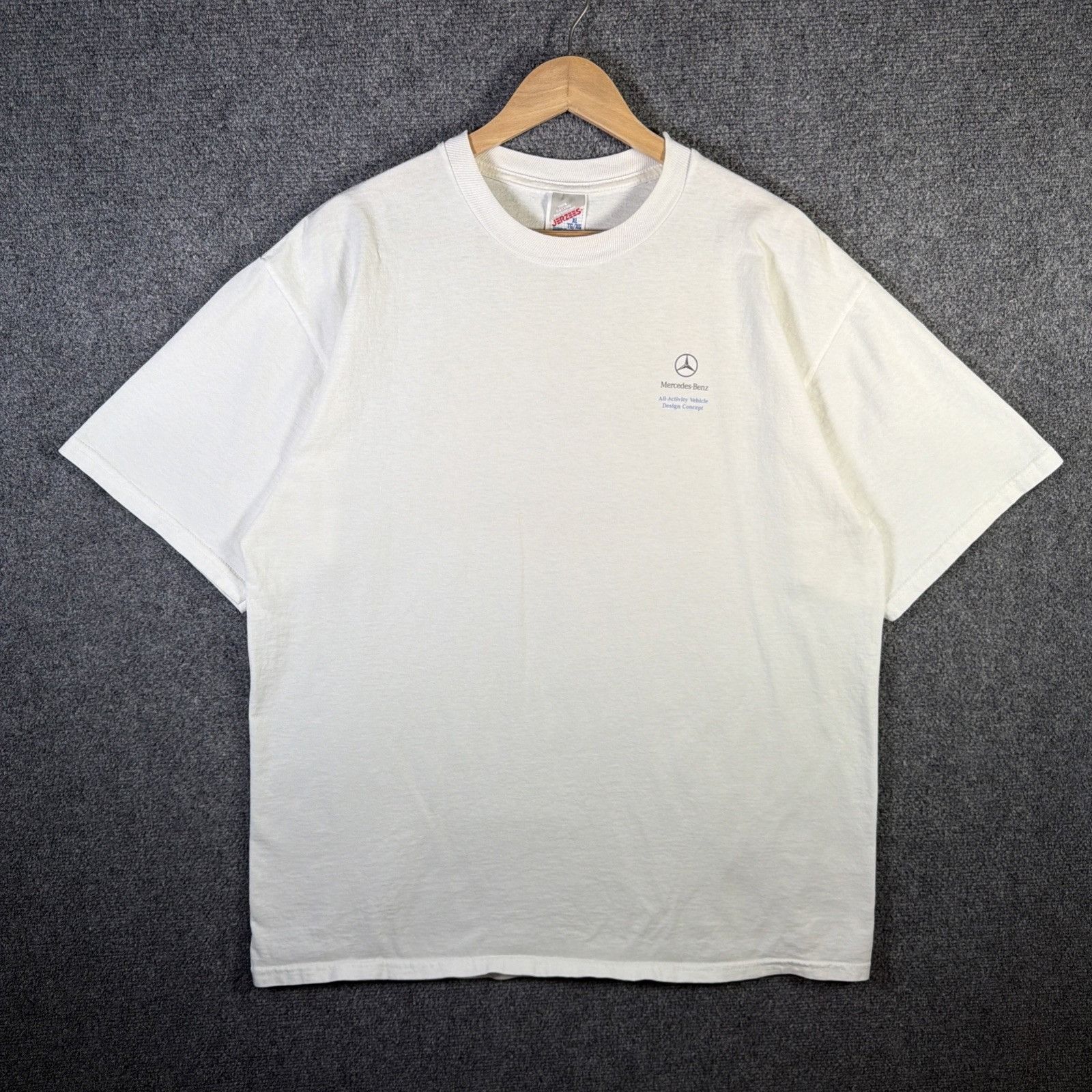 Mercedes-Benz Vintage Mercedes Benz Shirt Mens XL White 90s Offroad Car Size US XL / EU 56 / 4 - 6 Thumbnail