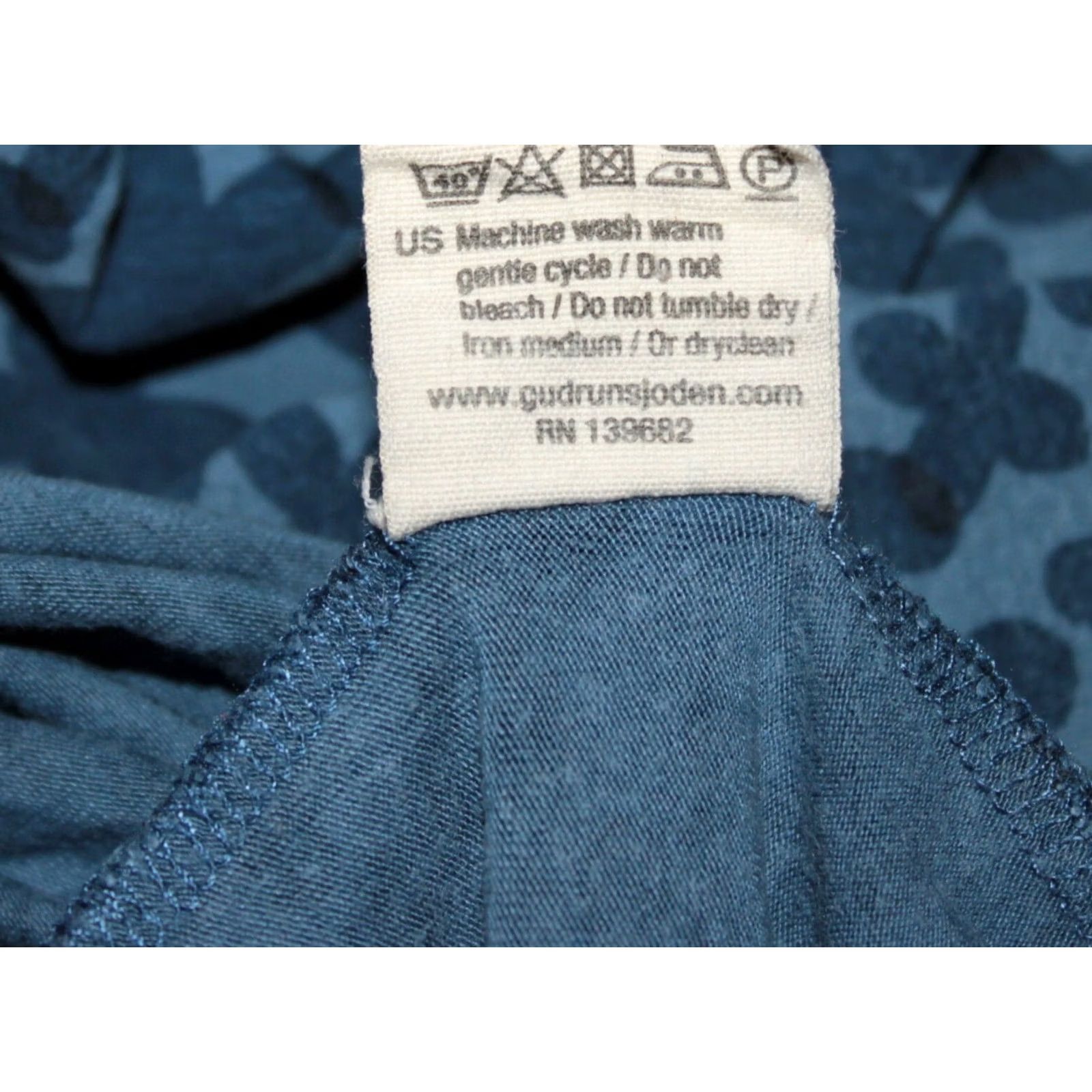 Vintage Gudrun Sjoden womens blue tencel dress Size M Size M / US 6-8 / IT 42-44 - 6 Thumbnail
