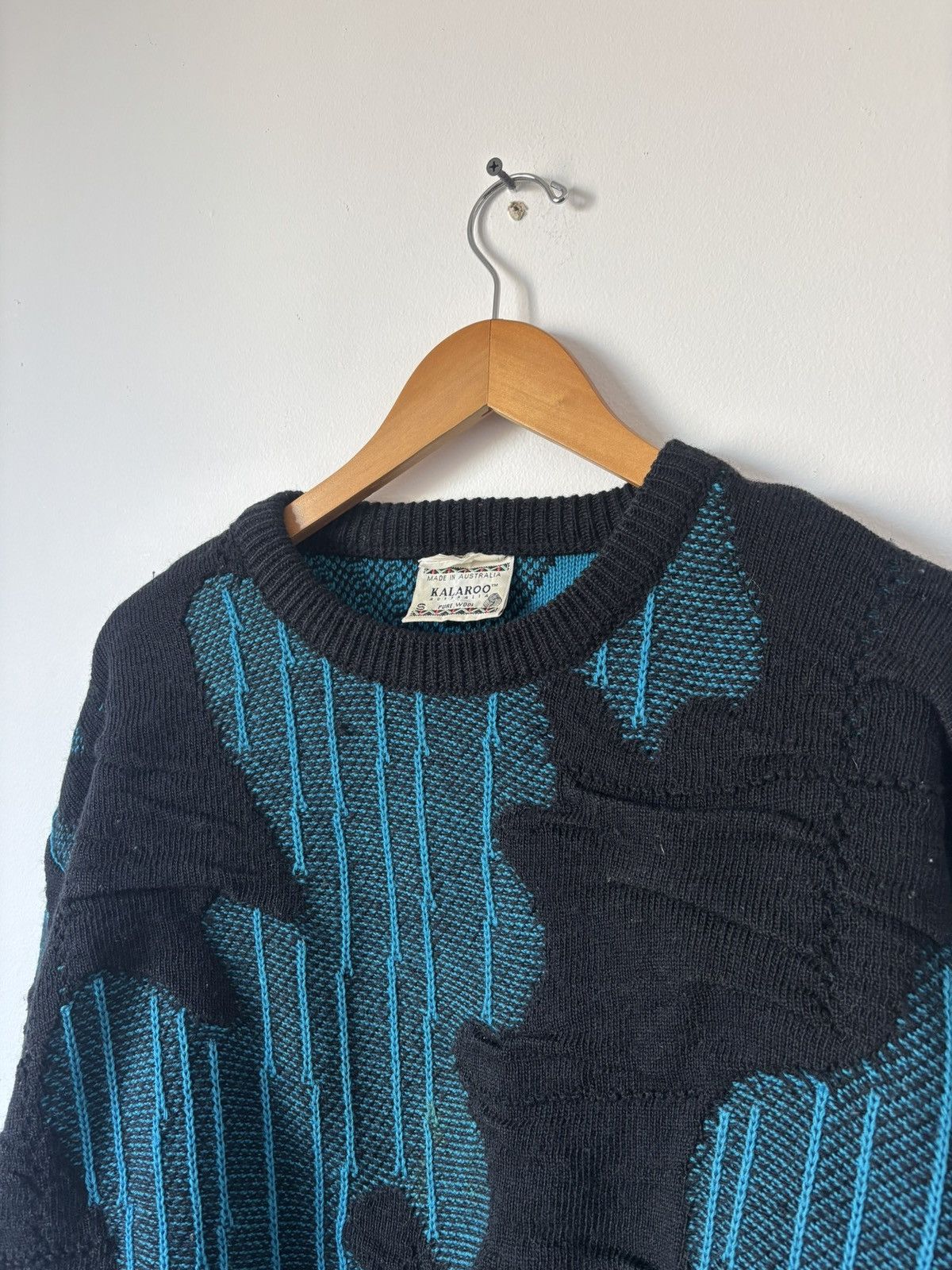 Other Kalaroo Australian Wool Sweater Black & Blue Small S Coogi Size US S / EU 44-46 / 1 - 4 Thumbnail