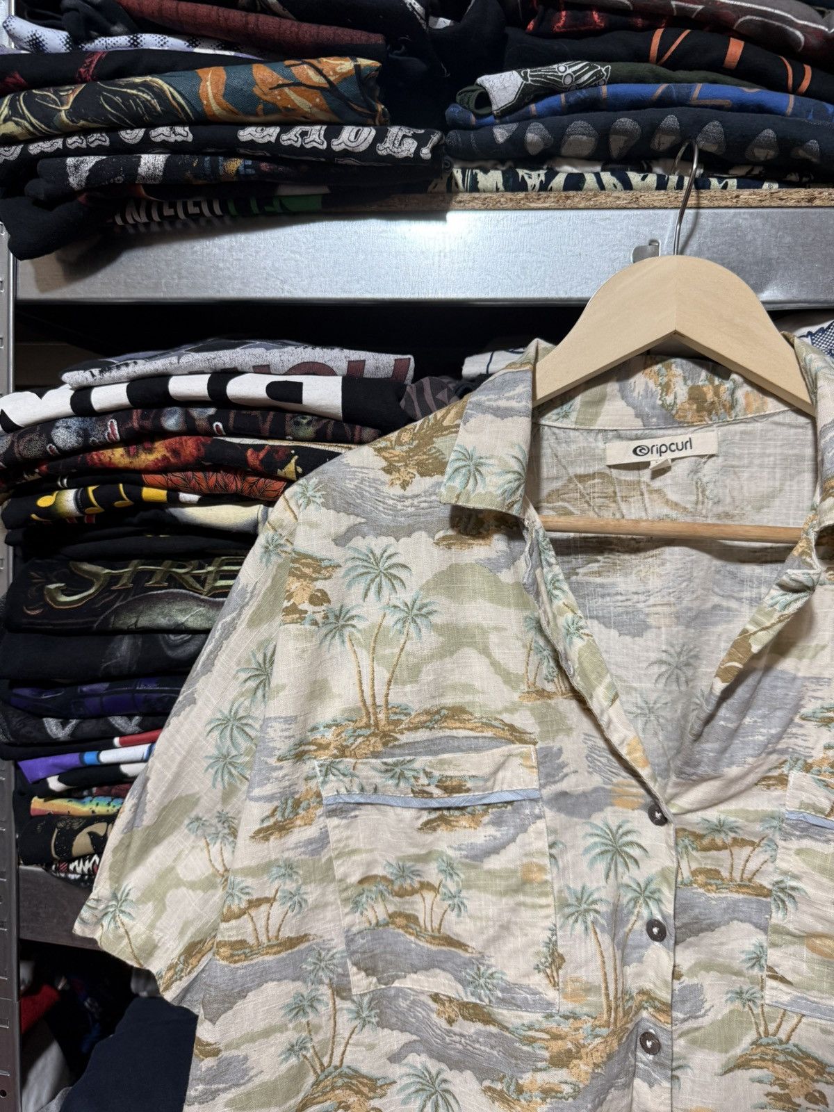 Rip Curl Rare Vintage Rip Curl Beach Palm Trees Hawaiian Button Shirt Size US XL / EU 56 / 4 - 3 Thumbnail