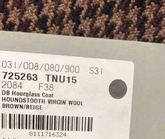 Balenciaga o1la1rc1a1024 DB Hourglass Coat in Brown/Beige Size S / US 4 / IT 40 - 5 Thumbnail