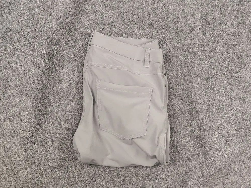Lululemon Lululemon selvedge mens gray Stretch Trouser Chino Pants Size US 31 - 1 Thumbnail