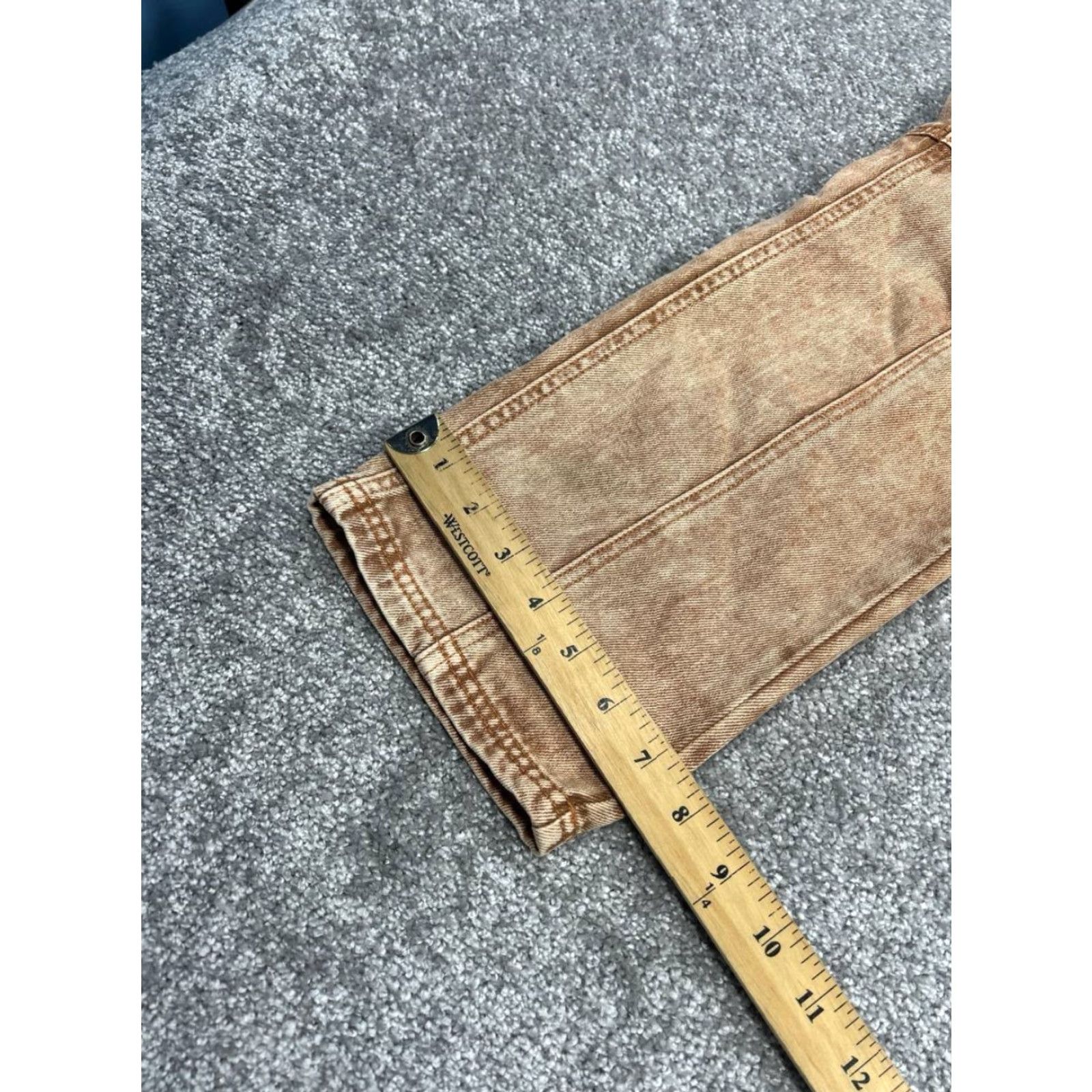 Urban Outfitters Urban Outfitters Jeans Womens 26 Sofia Yoke Acid Wash Brown Straight High Rise Zipper 26 Brown Womens Jeans Urban Outfitters Size 26" / US 2 / IT 38 - 3 Thumbnail