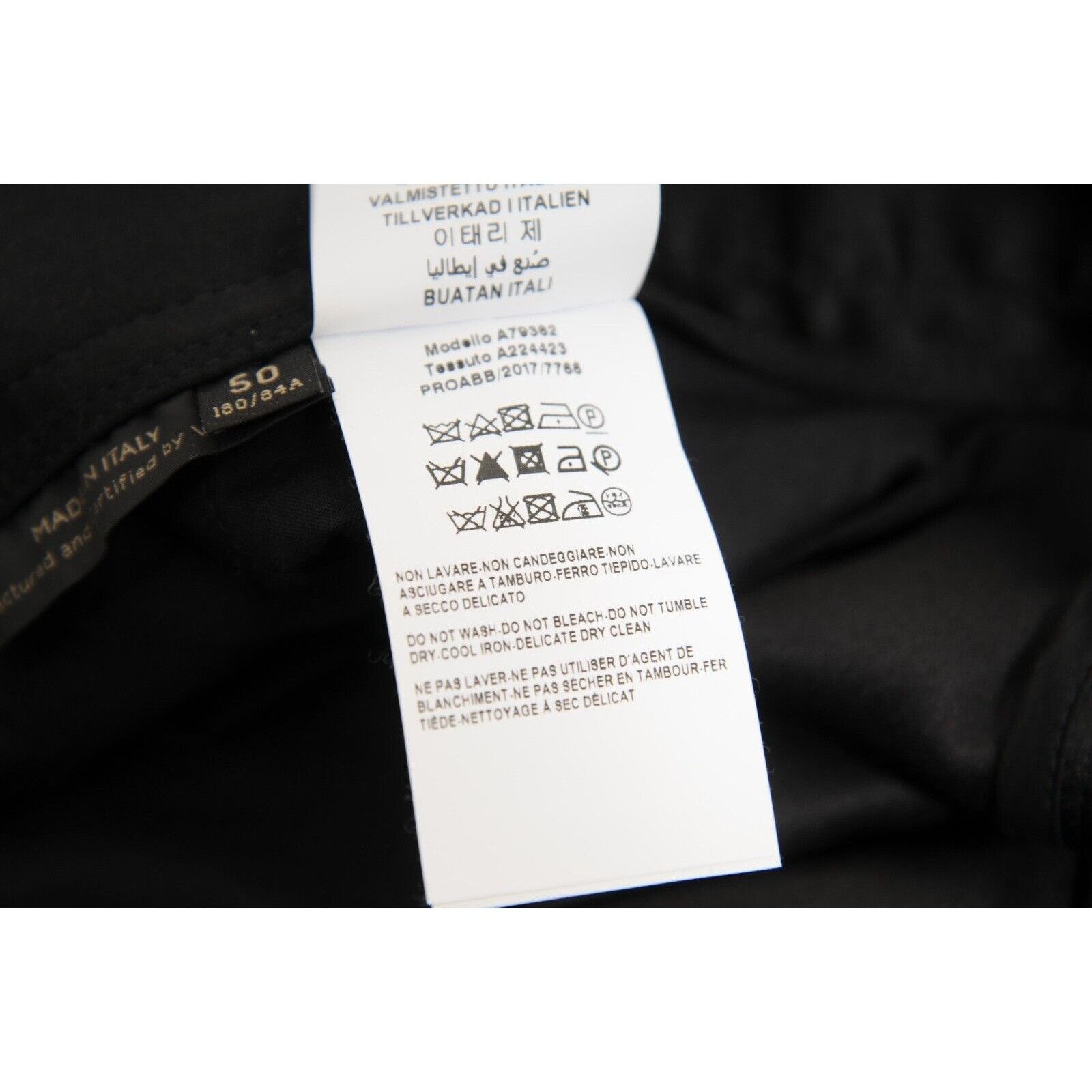 Versace Cargo Pocket Pants IT 50 Black Silk Trousers Size US 34 / EU 50 - 14 Thumbnail