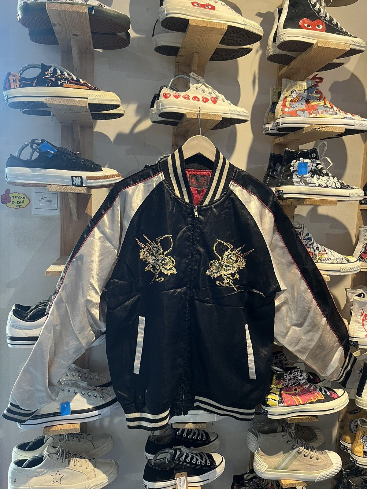 Japanese Brand × Vintage Vintage Dragon Satin Sukajan Size US XL / EU 56 / 4 - 8 Thumbnail