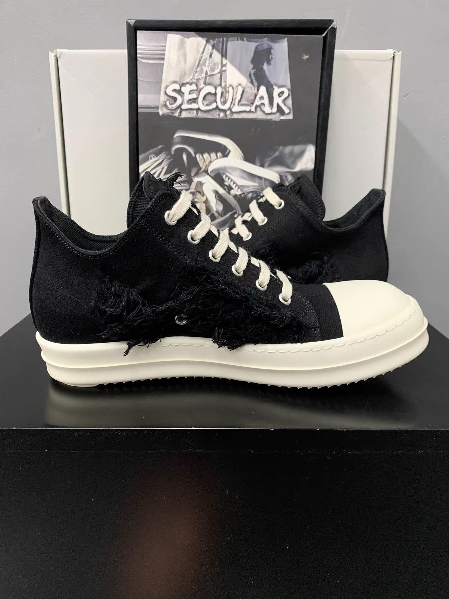 Rick Owens Rick Owens 22SS Slashed Distorted Low Sneakers K34 Size US 7 / EU 40 - 5 Thumbnail