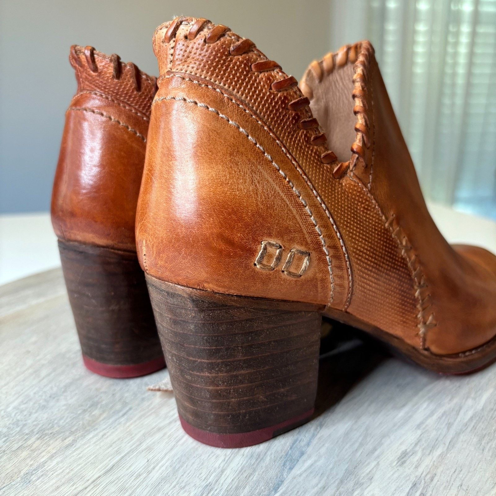Bed Stu BedStu Carla Booties Tan Rustic Western Boho Boots Sz 8.5 Size US 8.5 / IT 38.5 - 6 Thumbnail