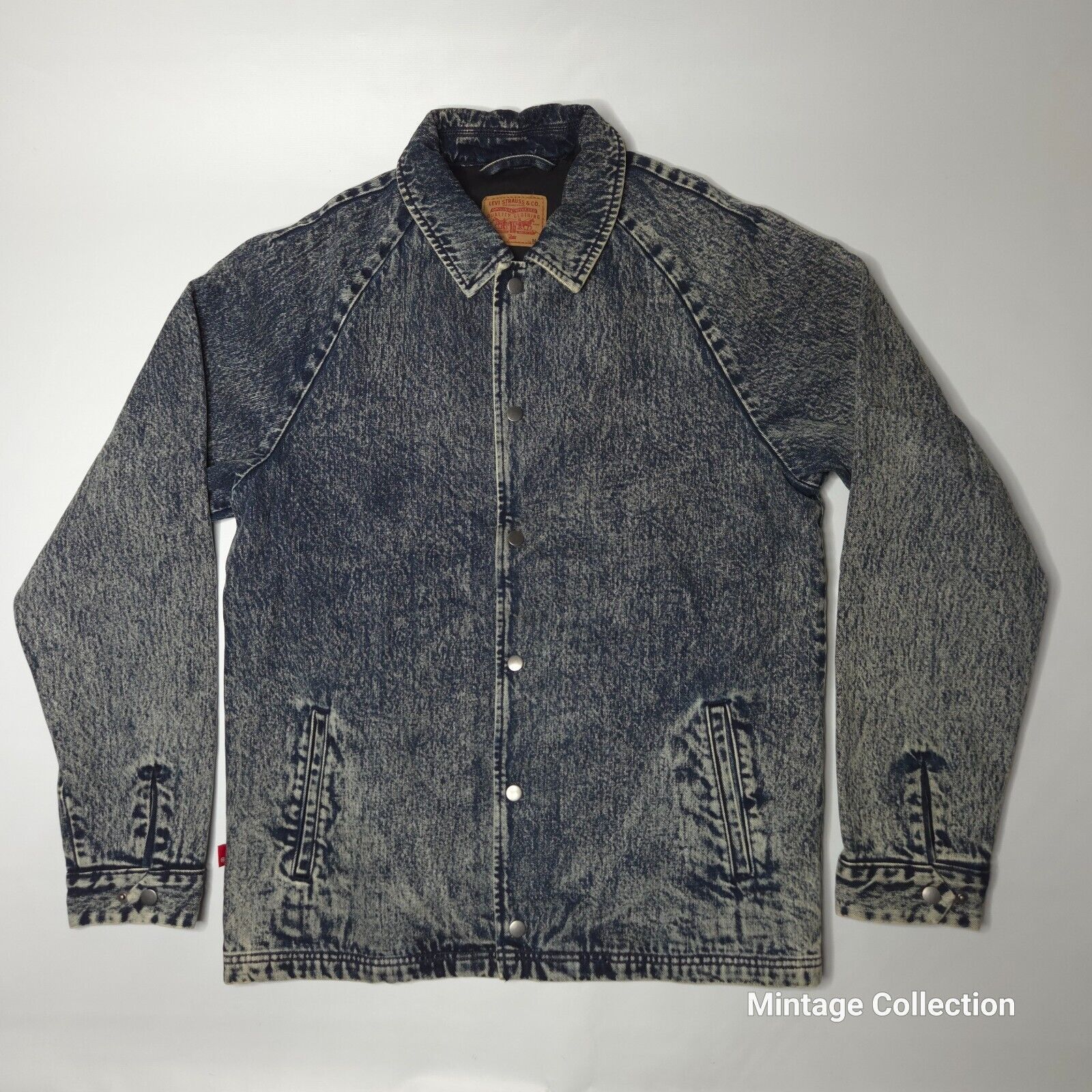 Patta PATTA x LEVI'S ACID WASH DENIM JACKET LINED SNAP BUTTON Sz M Size US M / EU 48-50 / 2 - 2 Thumbnail