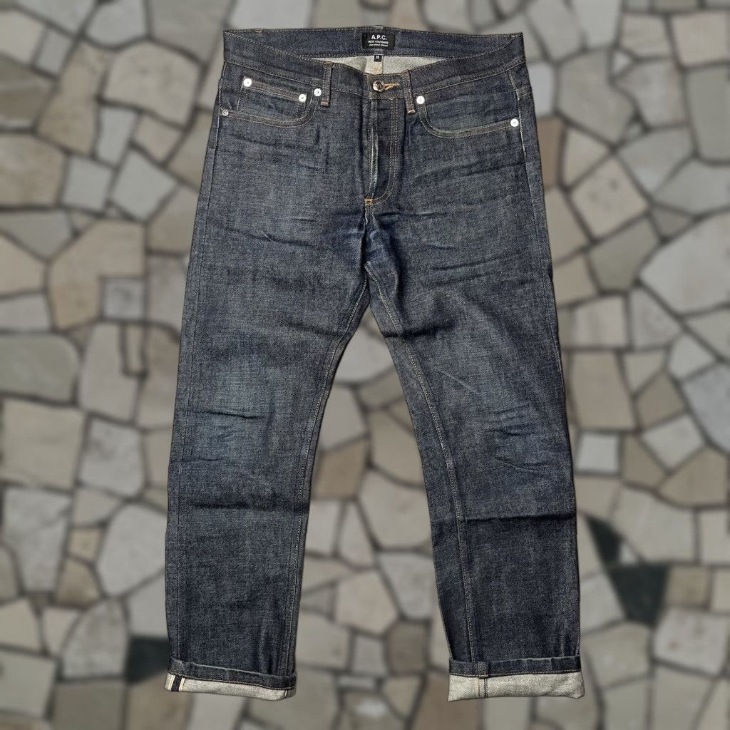 VINTAGE APC Petit Standard Distressed Selvedge Denim Jeans 29 Slim Men Distressed 27 in Inseam
