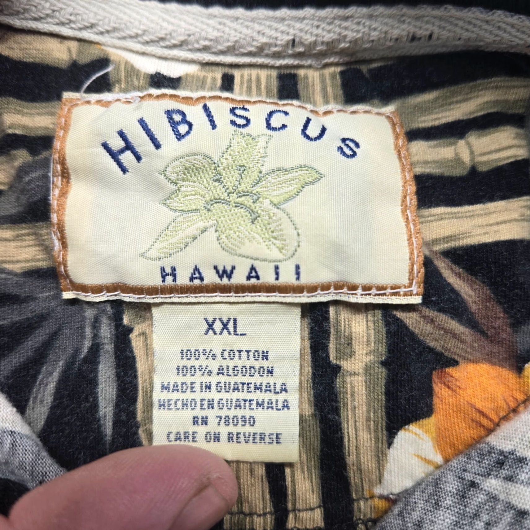 Vintage VINTAGE Hibiscus Hawaii Polo Shirt Short Sleeve Adult 2XL Brown Floral Men Polo 90s Mens Size US XXL / EU 58 / 5 - 3 Thumbnail