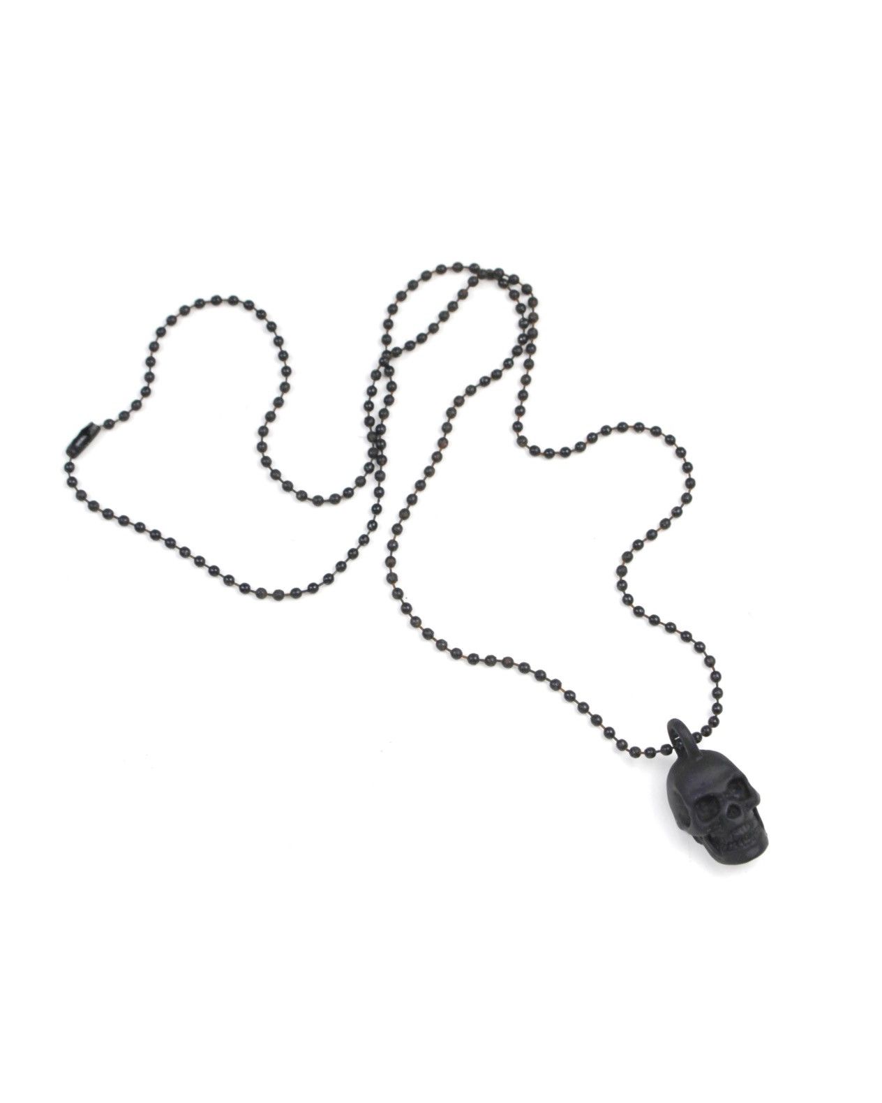 If Six Was Nine 2000S JAPANESE MADE DARK SKULL BALL CHAIN NECKLACE Size ONE SIZE - 1 Thumbnail