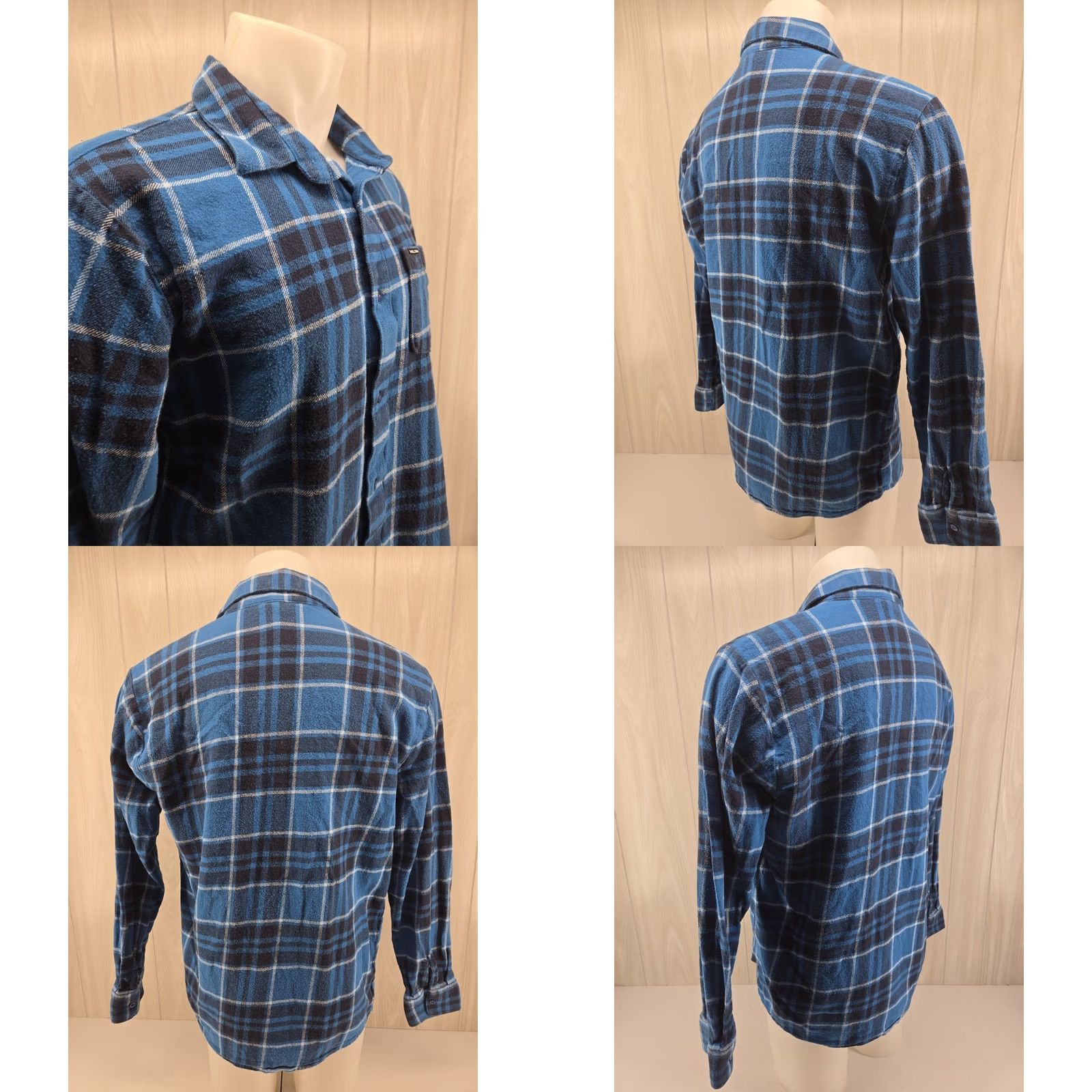 Volcom Volcom Shirt Plaid Blue Long Sleeve Button Closure Chest Pockets Mens L Regular Size Large Cotton Blend Vintage No Size US L / EU 52-54 / 3 - 8 Thumbnail