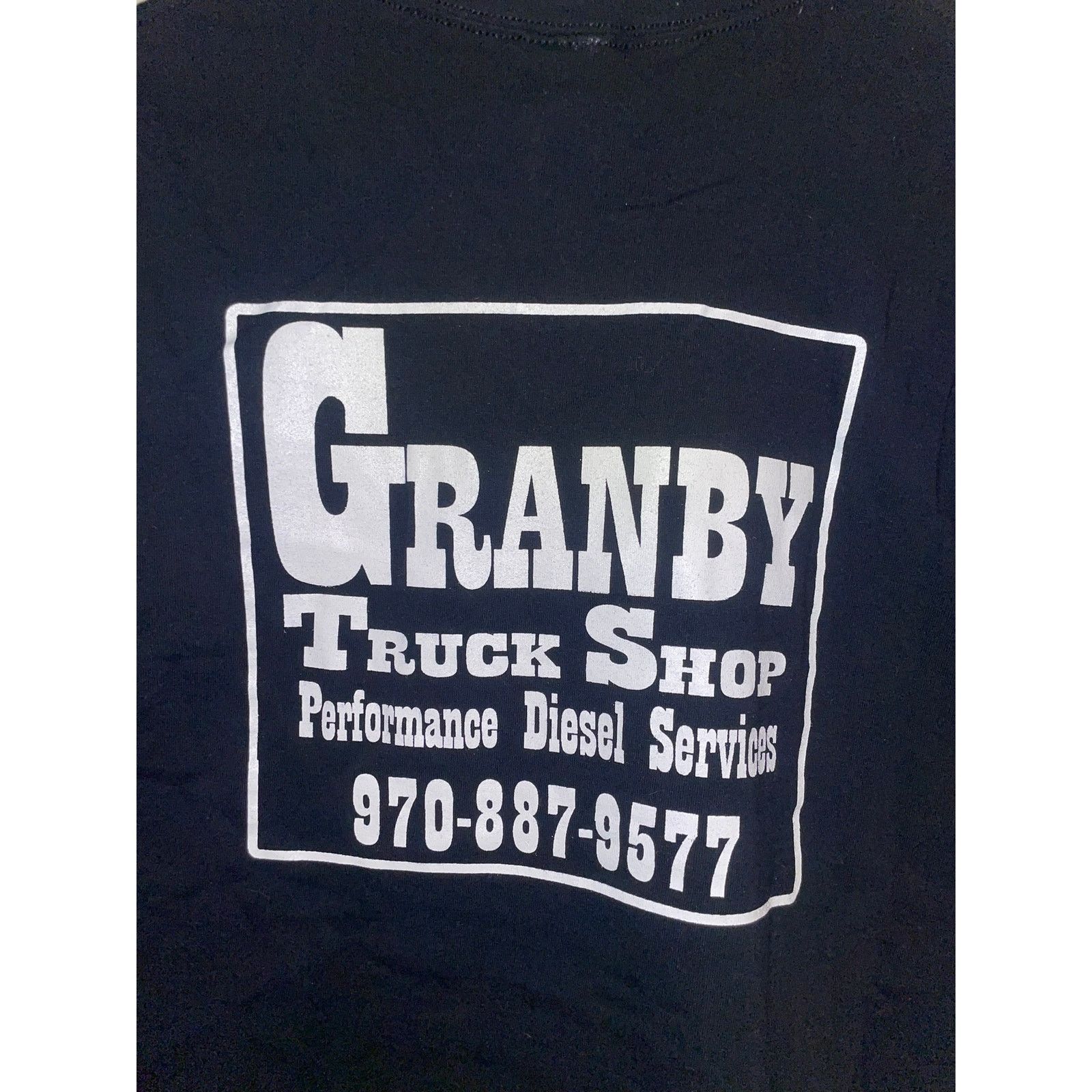 Gildan Y2K Granby Truck Stop Diesel Services Black Shirt 2000s L Size US L / EU 52-54 / 3 - 6 Thumbnail