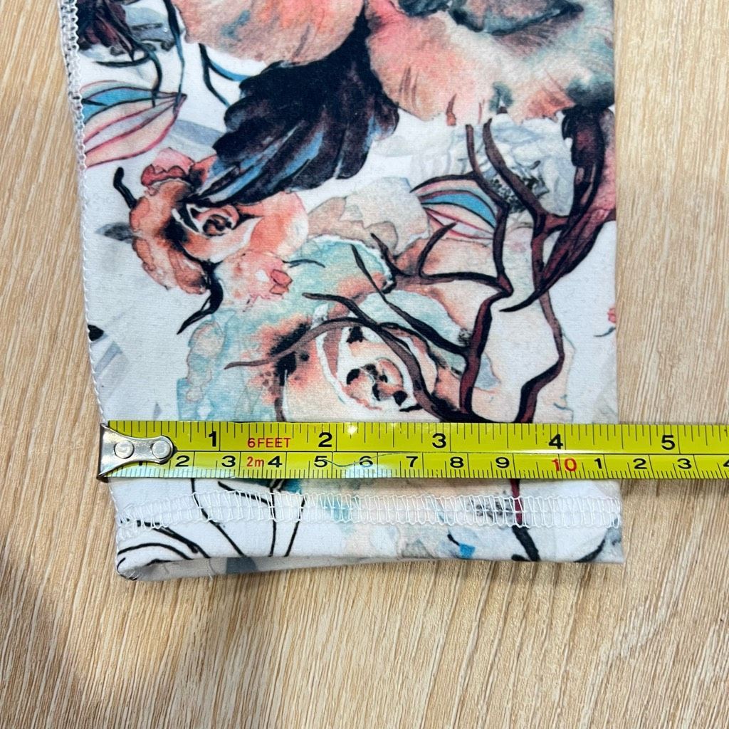 Creative Recreation Evolution & Creation Watercolor & Outline Floral Print Pattern, Women’s Medium Size 28" / US 6 / IT 42 - 9 Thumbnail