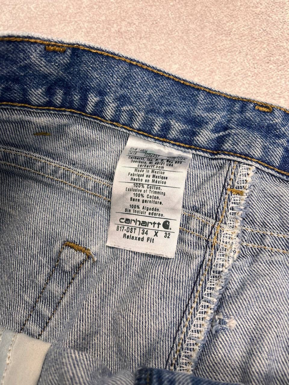 Carhartt × Vintage Vintage Carhartt Relaxed Baggy Jeans Y2K 34x32 Size US 34 / EU 50 - 9 Thumbnail