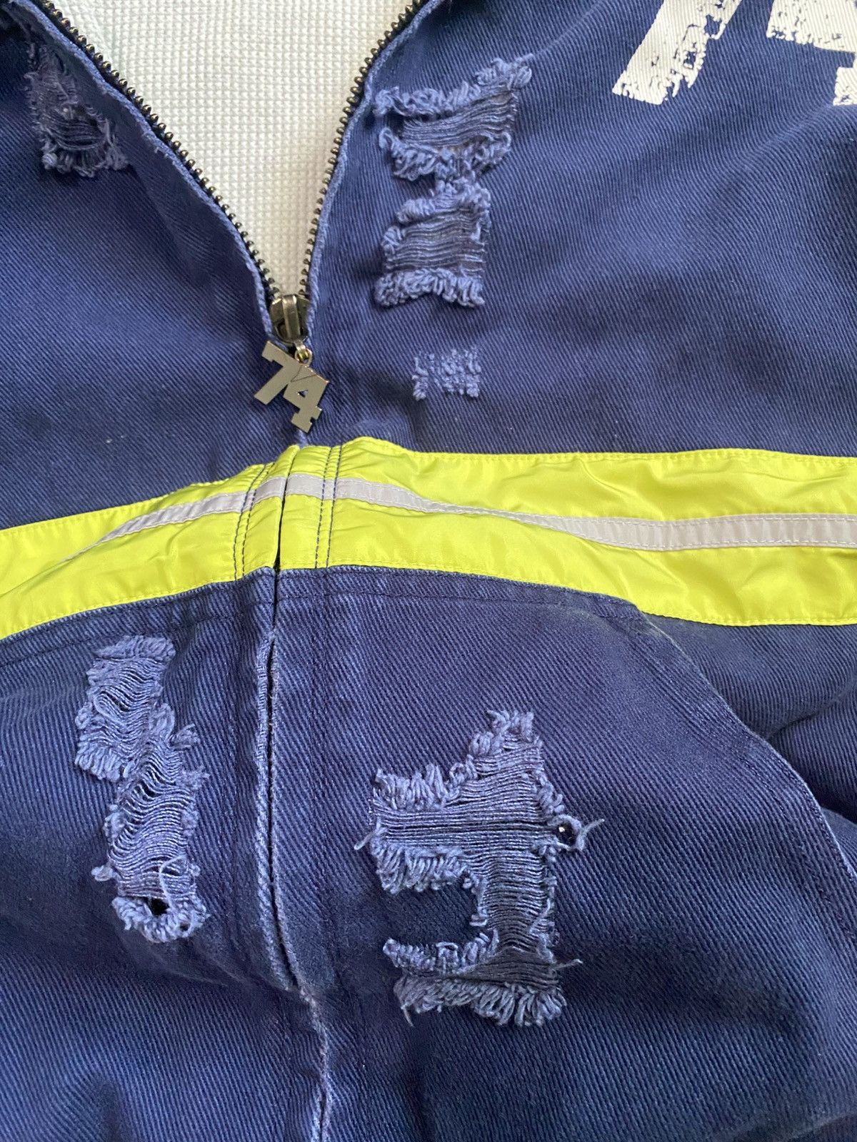 74 Is War 74 denim garbage man jacket Size US L / EU 52-54 / 3 - 3 Thumbnail