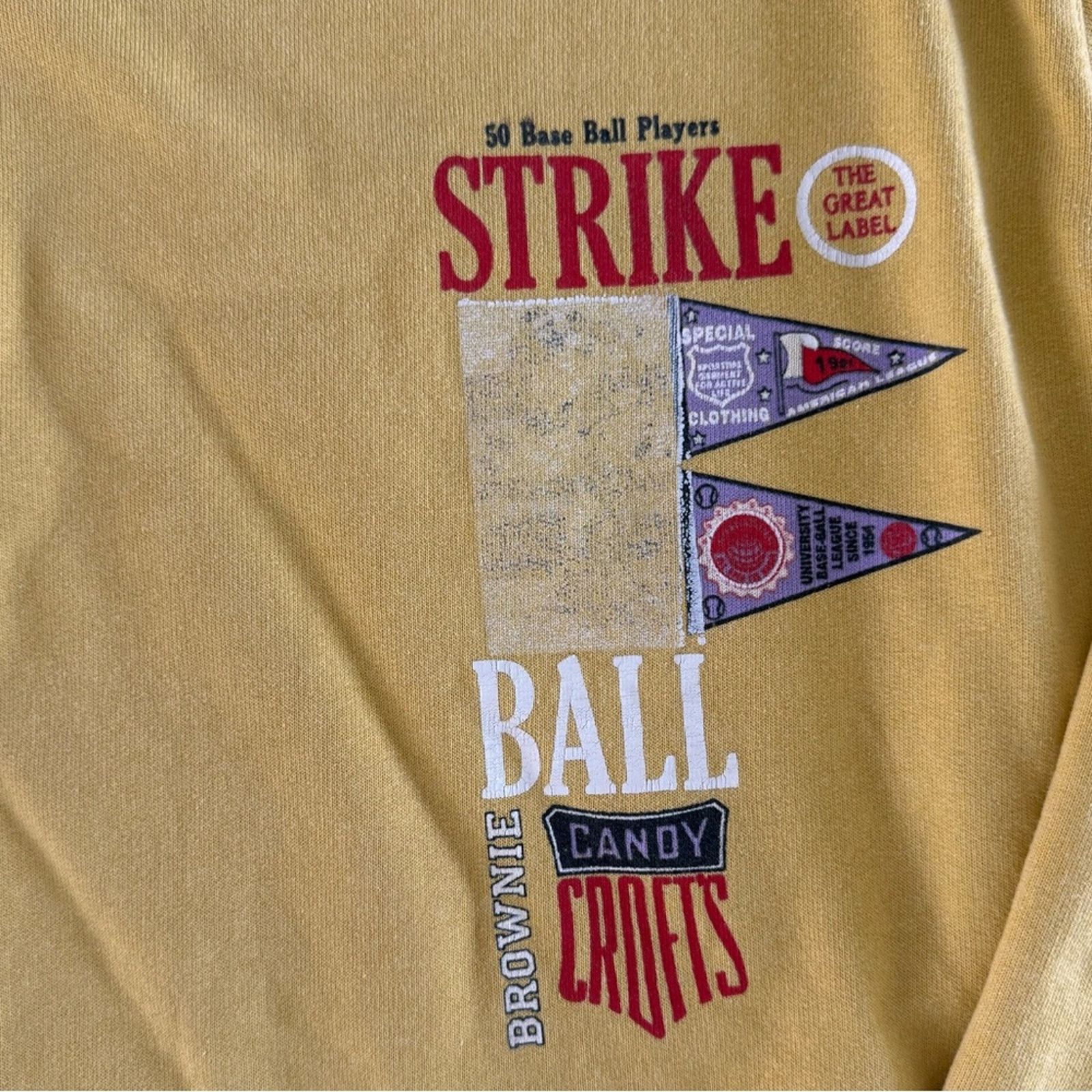 Vintage VTG baseball sweatshirt Size US M / EU 48-50 / 2 - 9 Thumbnail