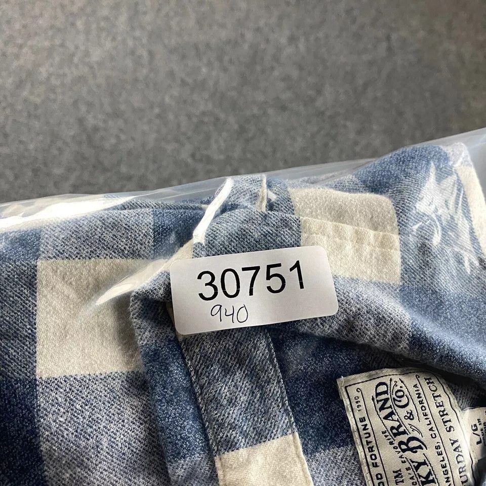 Lucky Brand Lucky Brand Flannel Shirt Mens Large Check Saturday Stretch Size US L / EU 52-54 / 3 - 6 Thumbnail