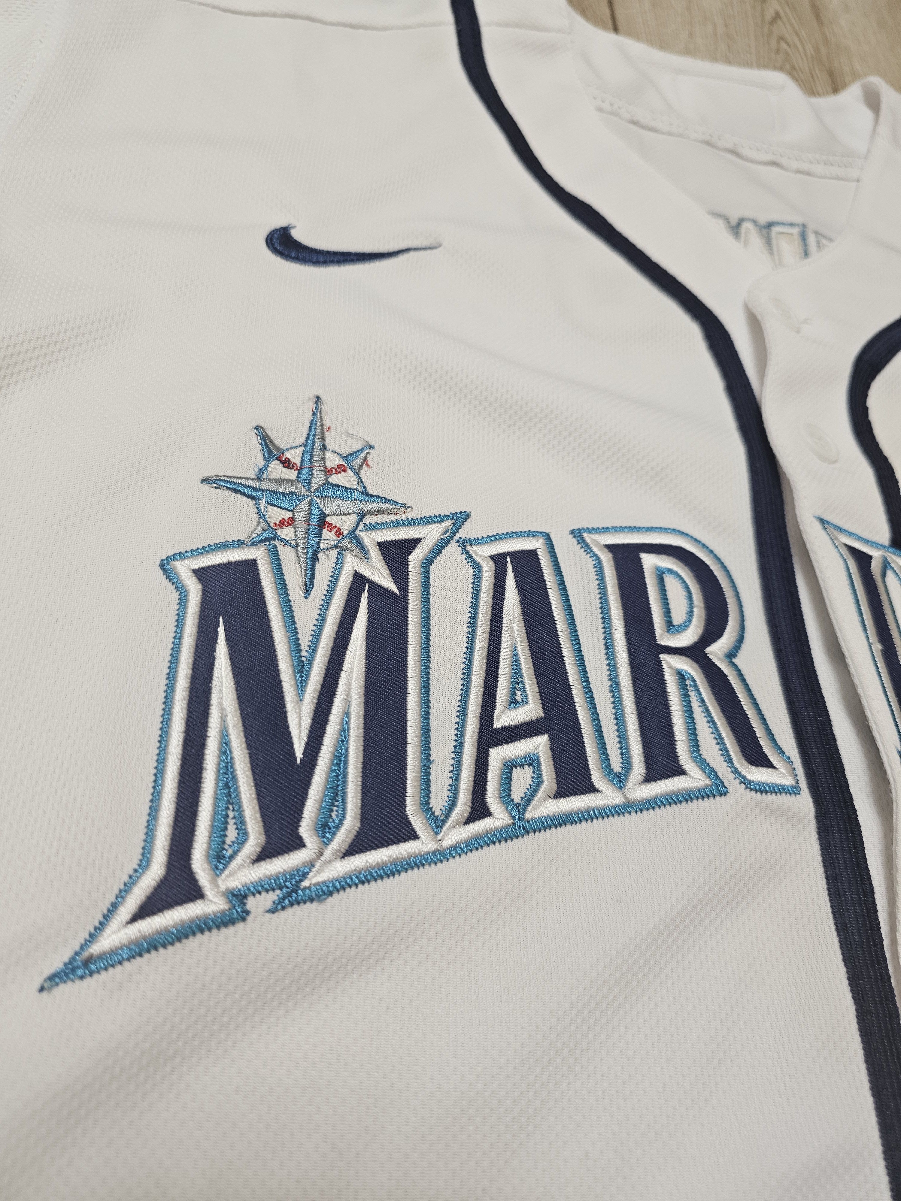Vintage SEATTLE MARINERS JERSEY LEWIS VINTAGE 90s RARE BASEBALL Size US L / EU 52-54 / 3 - 4 Thumbnail