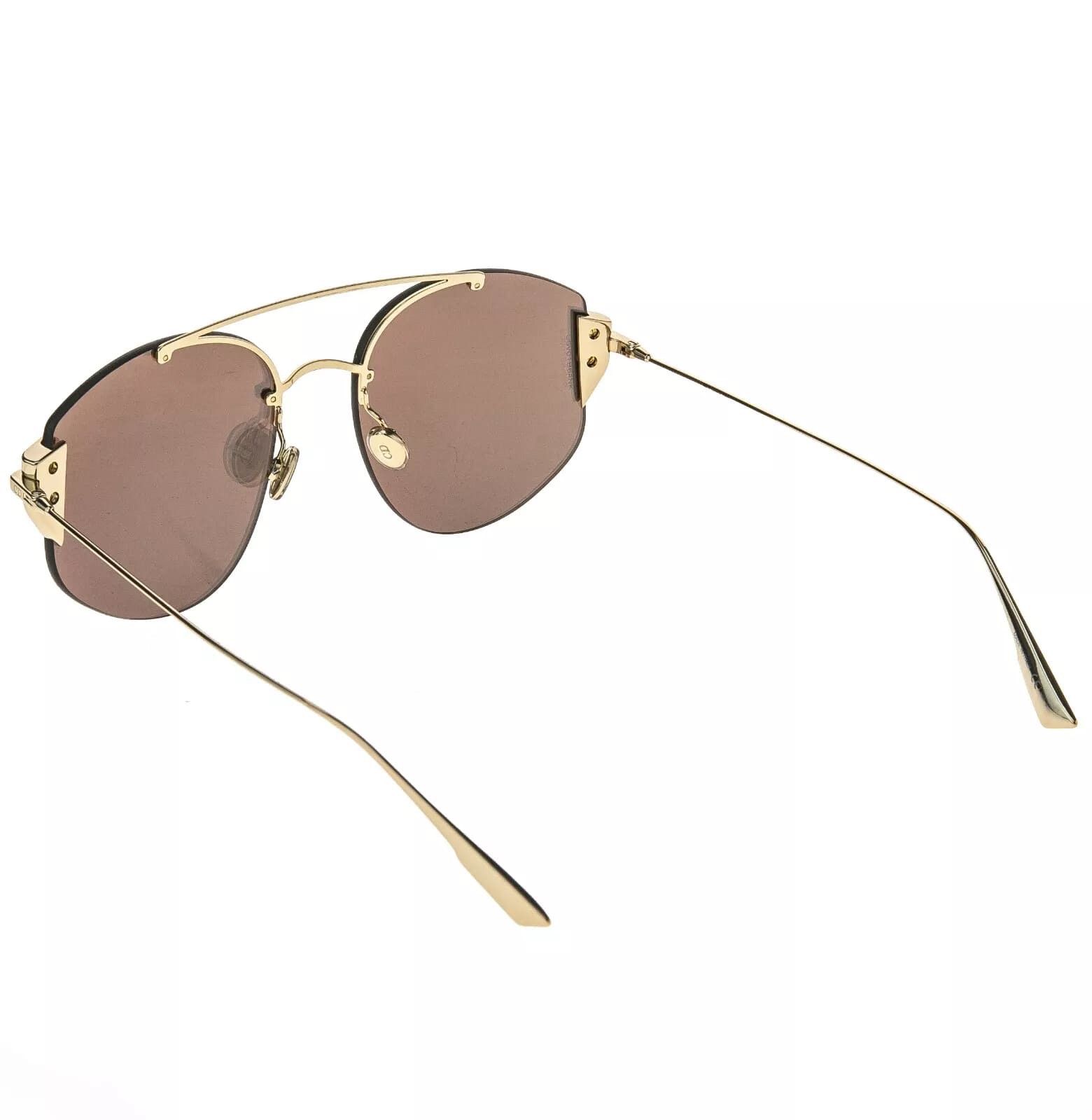 Christian Dior Monsieur CHRISTIAN DIOR STRONGER Gold Aviator Sunglass DIORSTRONGER Size ONE SIZE - 4 Thumbnail