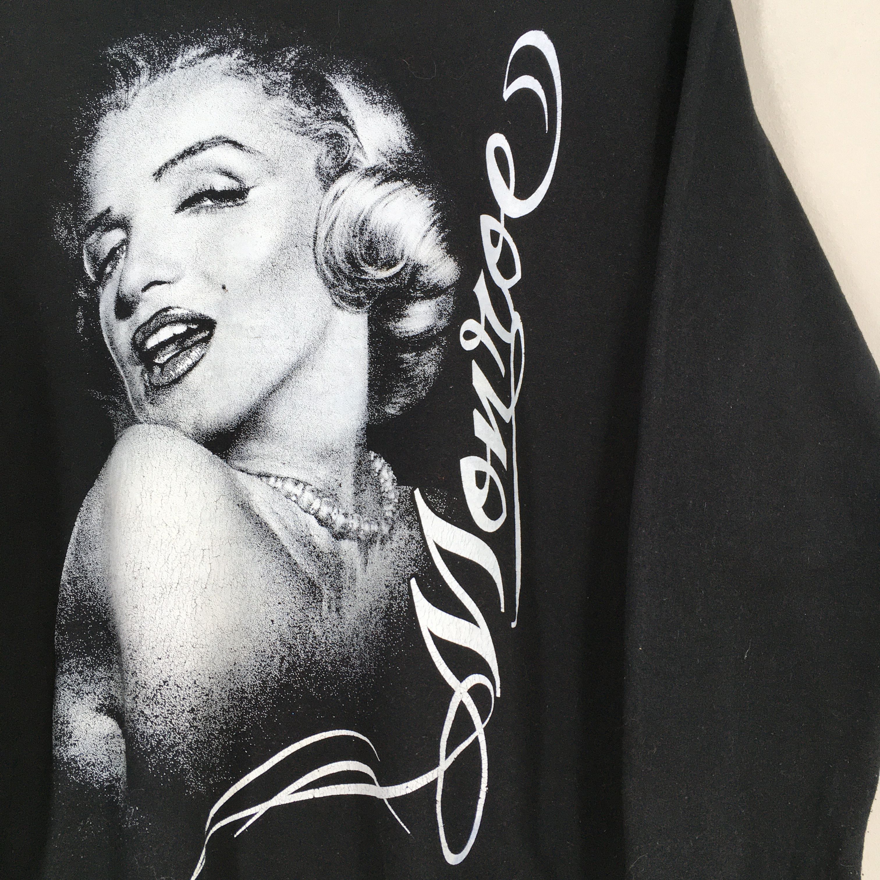 Vintage Vintage Marilyn Monroe Idol Black Sweatshirt S Size US S / EU 44-46 / 1 - 2 Thumbnail