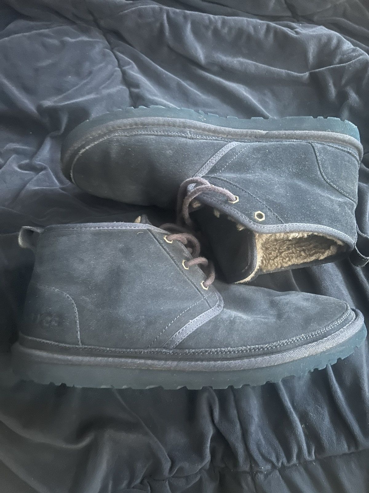 Ugg UGG Men's Neumel Suede Casual Boots (Navy) Size US 11 / EU 44 - 1 Thumbnail