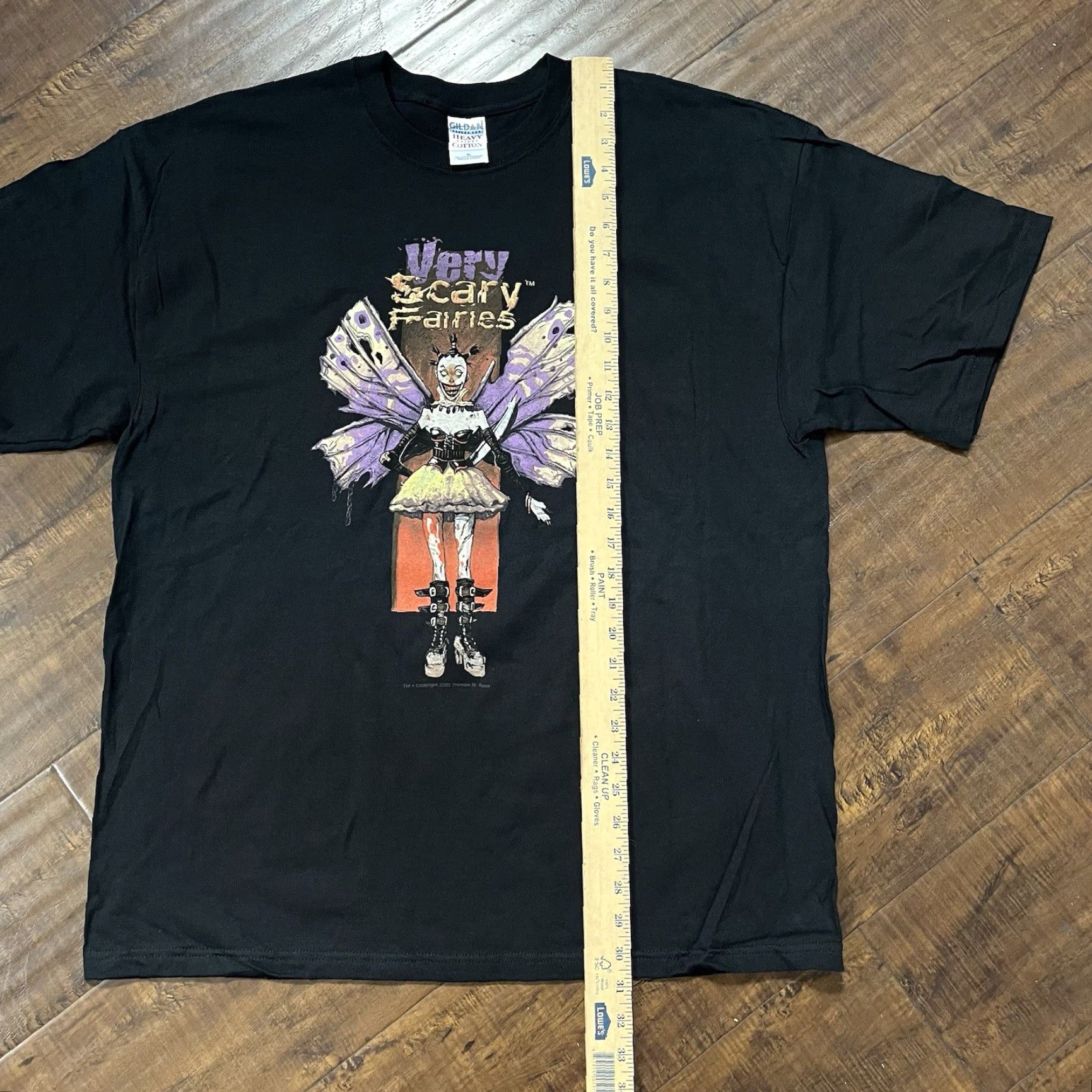 Vintage VINTAGE Thomas Baxa Magic The Gathering D&D Fairies Dark Art T-Shirt Men XL Black 90s Horror Fantasy Y2K Size US XL / EU 56 / 4 - 5 Thumbnail