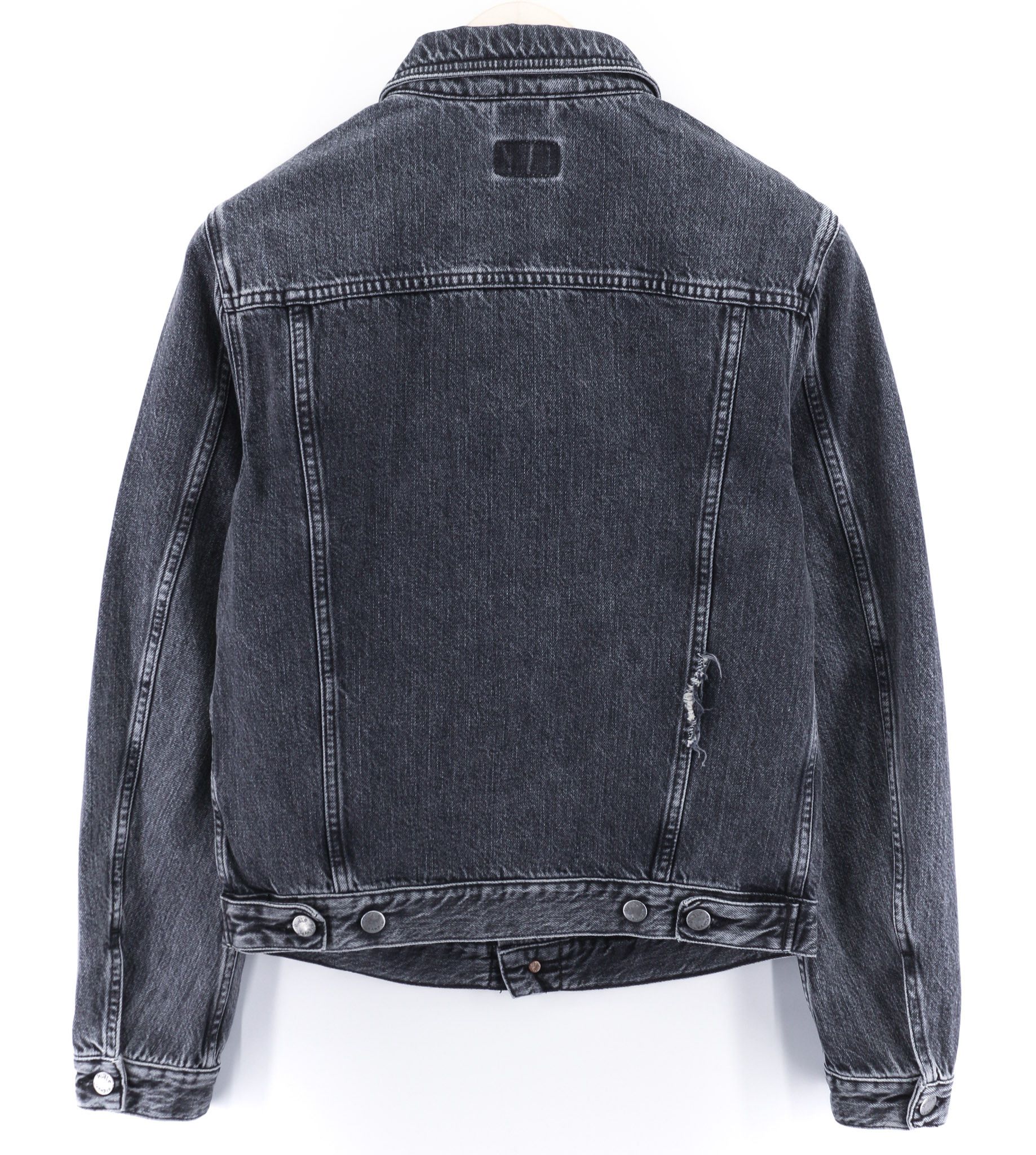 Nudie Jeans BILLY GREY STARDUST DENIM S Grey Denim Jacket 80371 Size US S / EU 44-46 / 1 - 2 Thumbnail