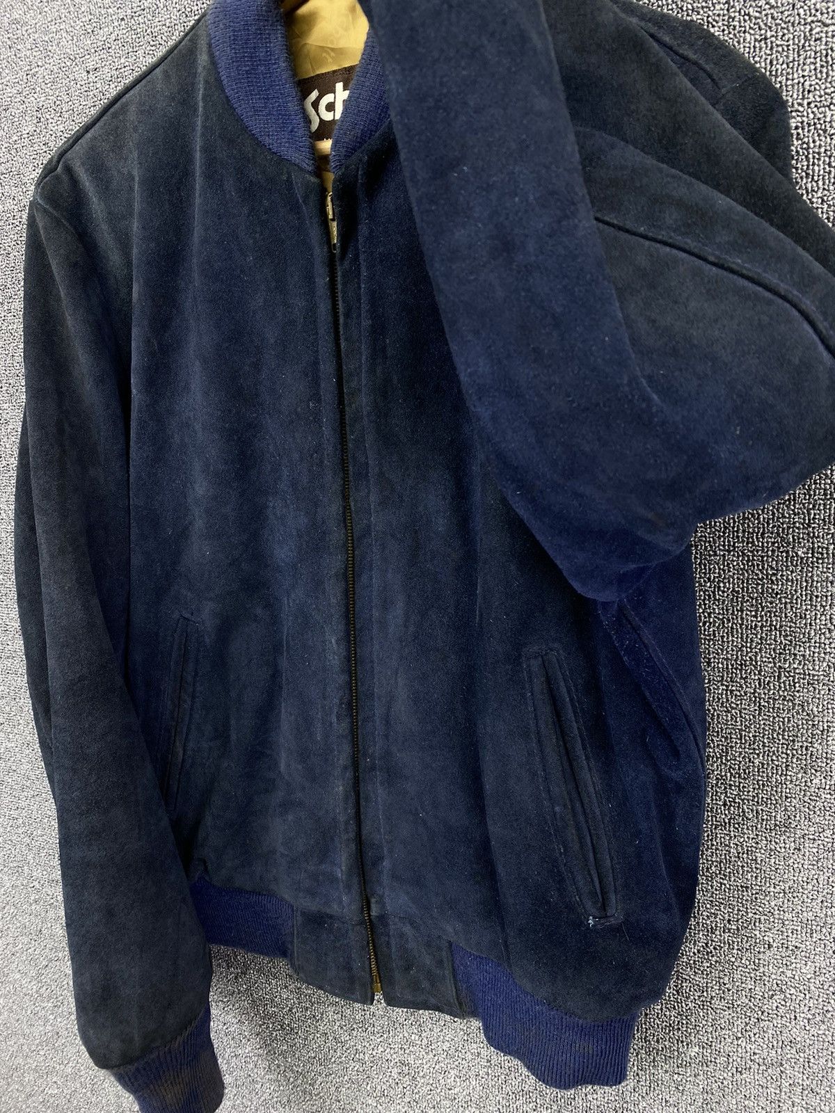 Schott Vintage 80s SCHOTT NYC Suede Leather Bomber Jacket Size US M / EU 48-50 / 2 - 17 Thumbnail