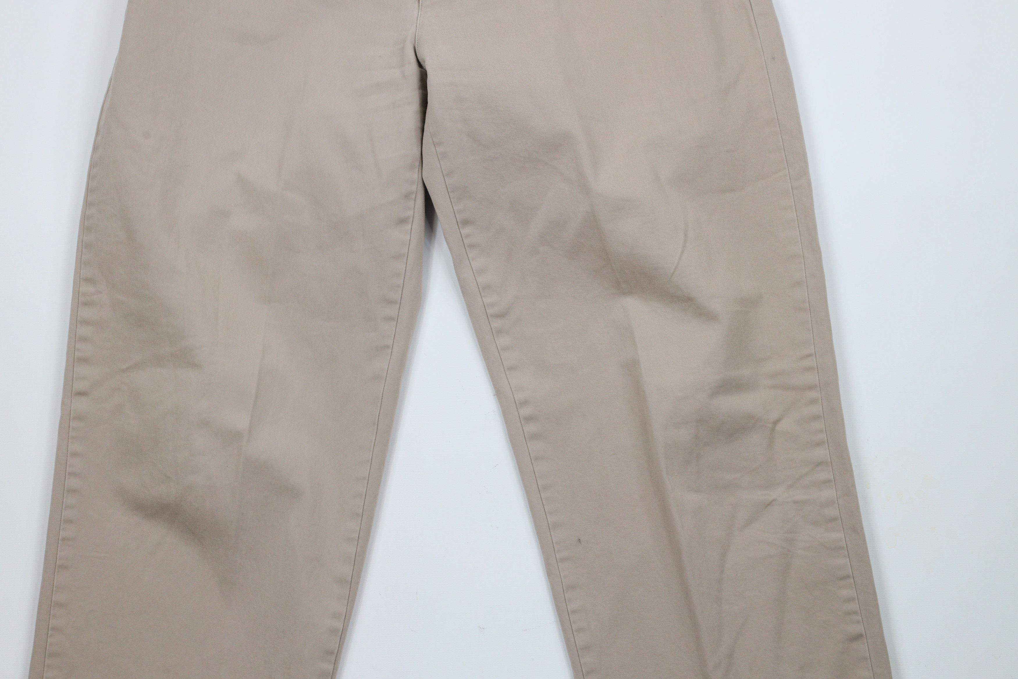 Ralph Lauren × Vintage Vintage 90s Ralph Lauren Spell Out Cotton Chino Pants Beige Size US 32 / EU 48 - 3 Thumbnail