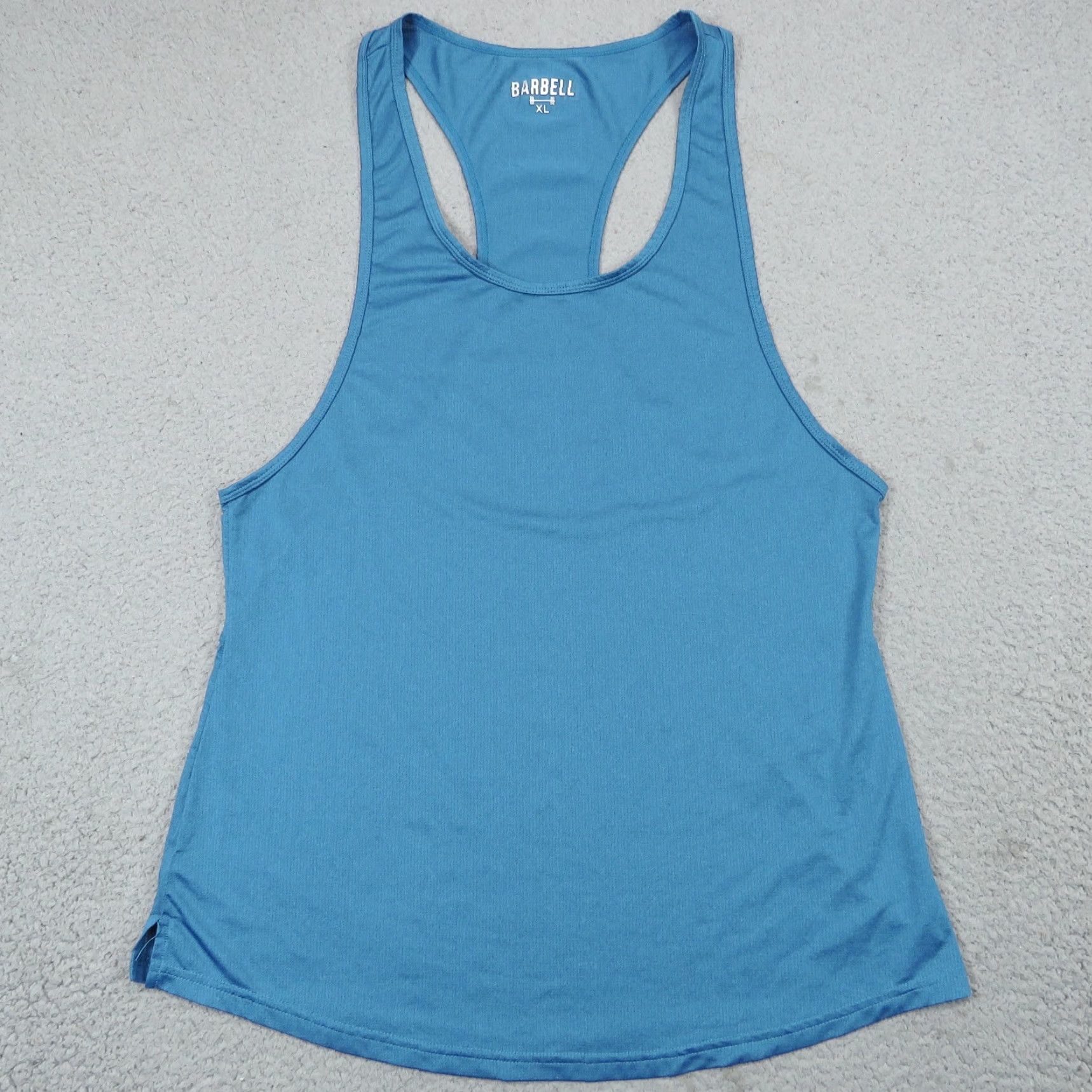 Vintage Barbell Apparel Shirt Womens XL Blue Tank Top Sleeveless Tee Performance Workout Size XL / US 12-14 / IT 48-50 - 2 Thumbnail